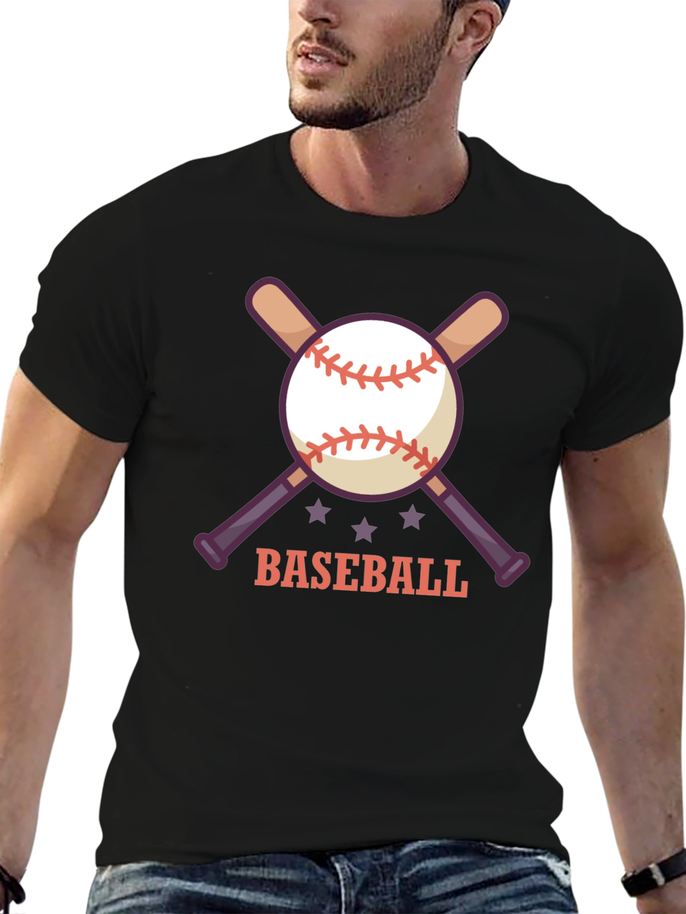 Baseball Graphic T-Shirt for Men