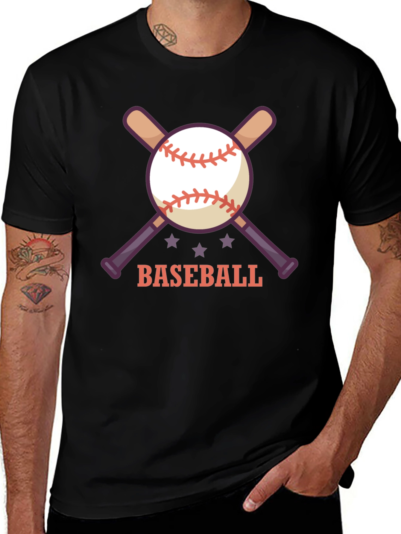 Baseball Graphic T-Shirt for Men