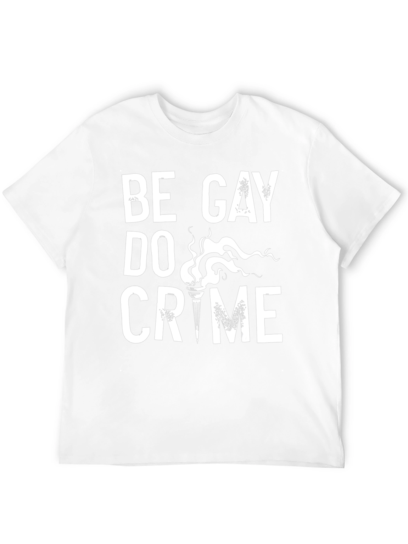 Be Gay Do Crime Black Graphic Tee
