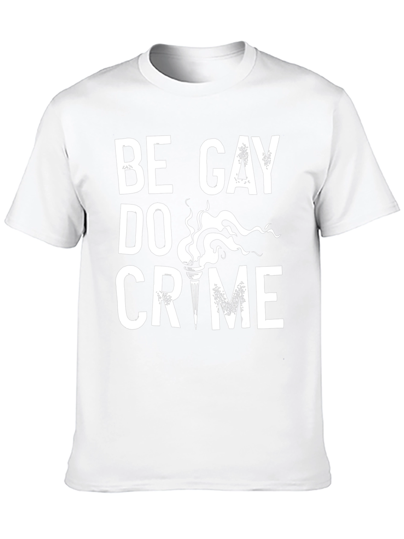 Be Gay Do Crime Black Graphic Tee