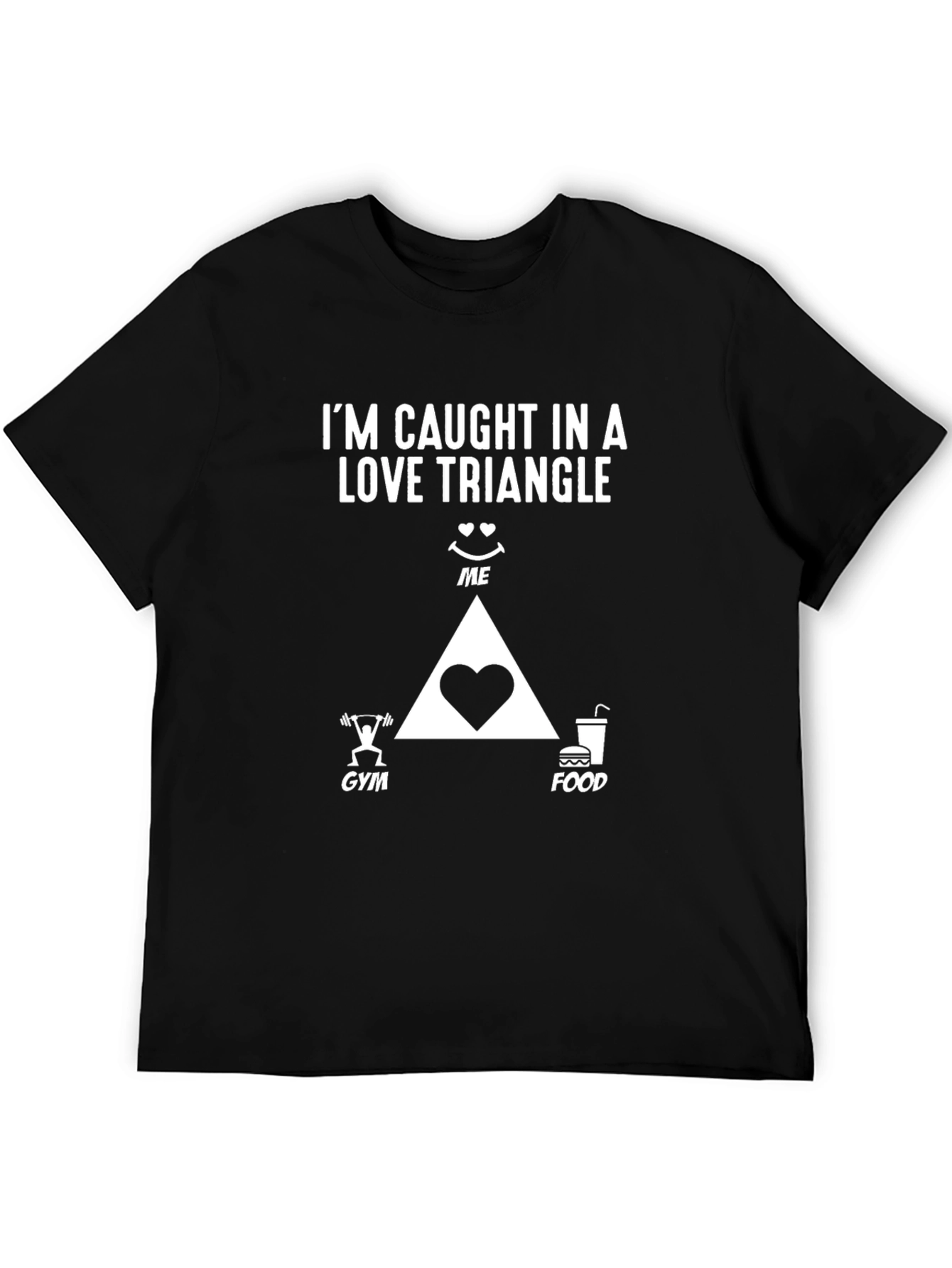 Love Triangle Gym Food T-Shirt