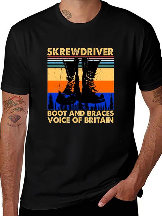 Skrewdriver Boot and Braces Voice of Britain T-Shirt