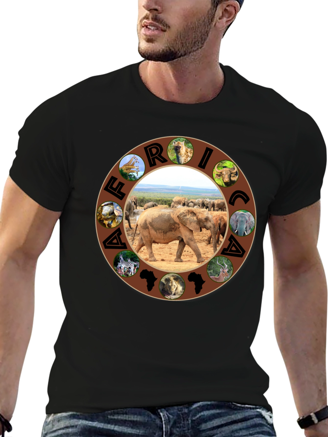 Africa Animals Graphic T-Shirt