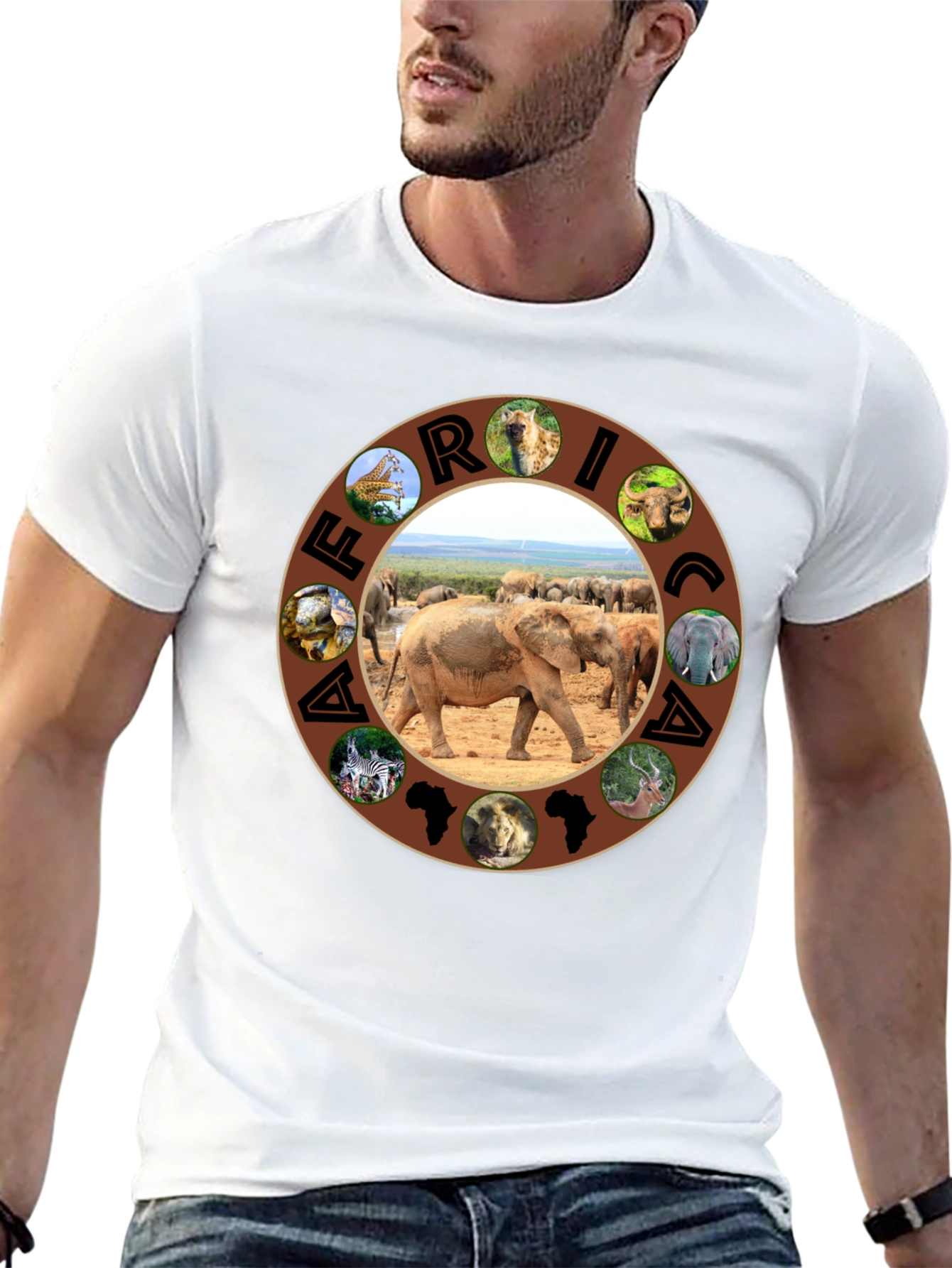 Africa Animals Graphic T-Shirt