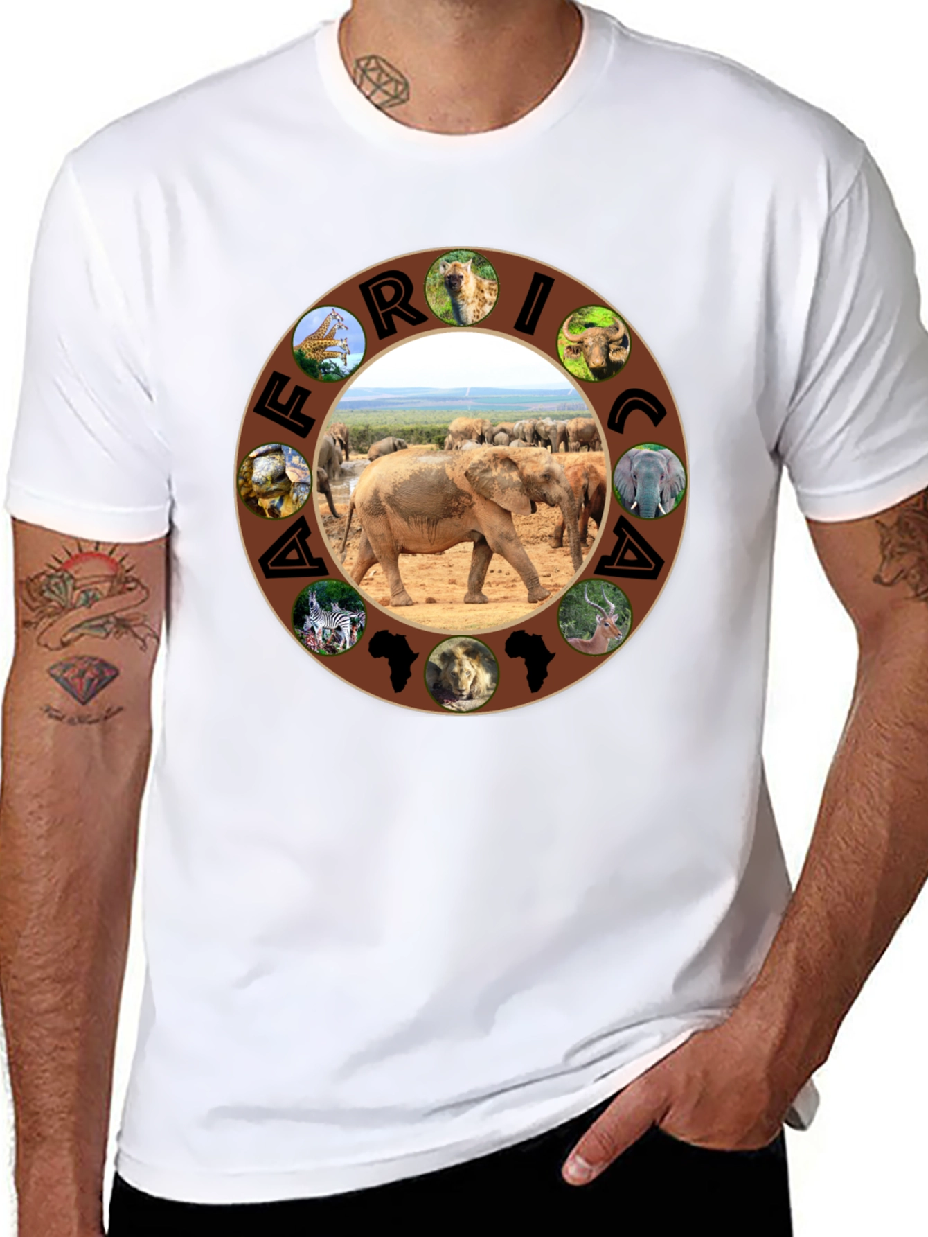 Africa Animals Graphic T-Shirt