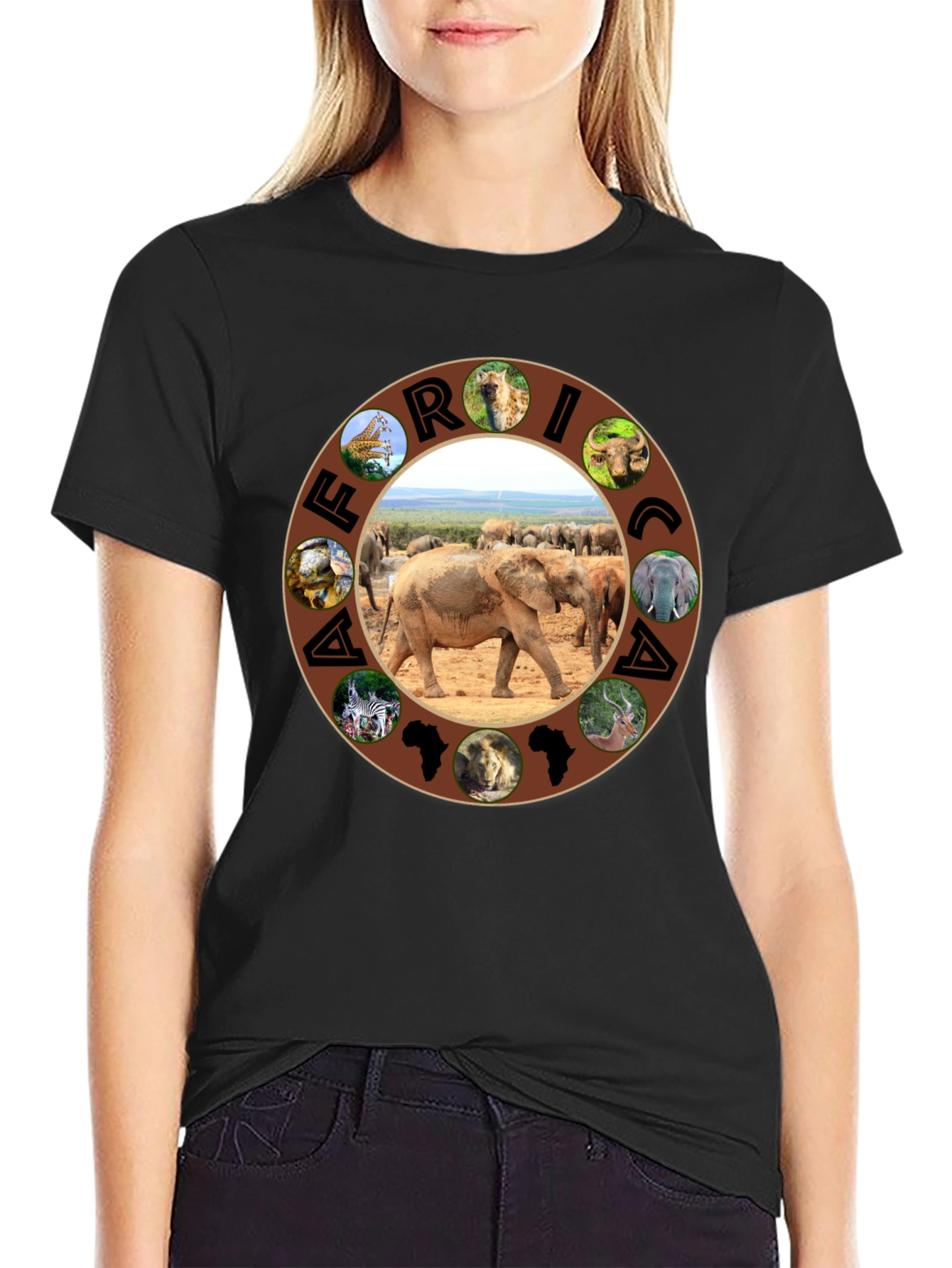 Africa Animals Graphic T-Shirt