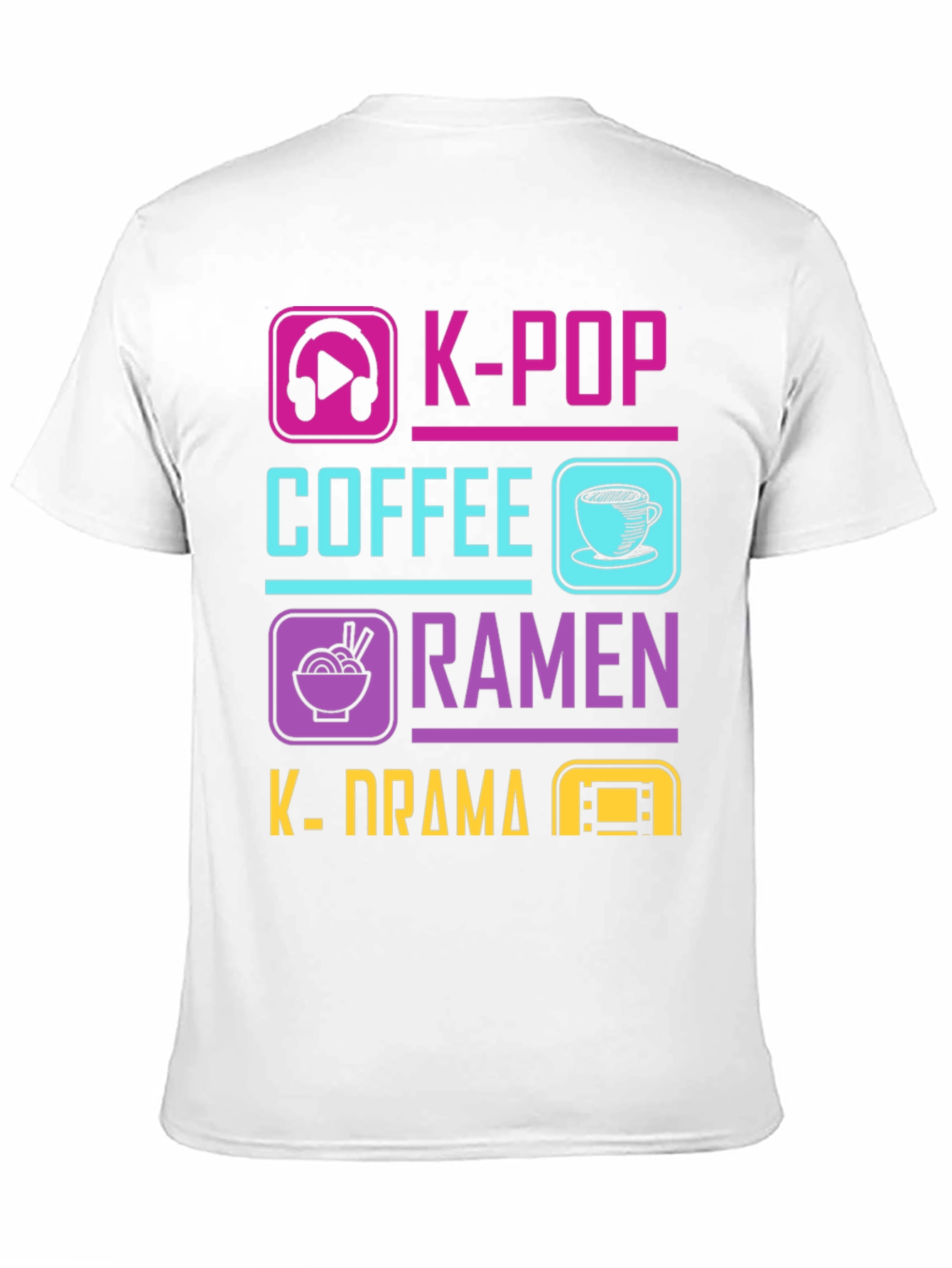 K-Pop Coffee Ramen & K-Drama T-Shirt