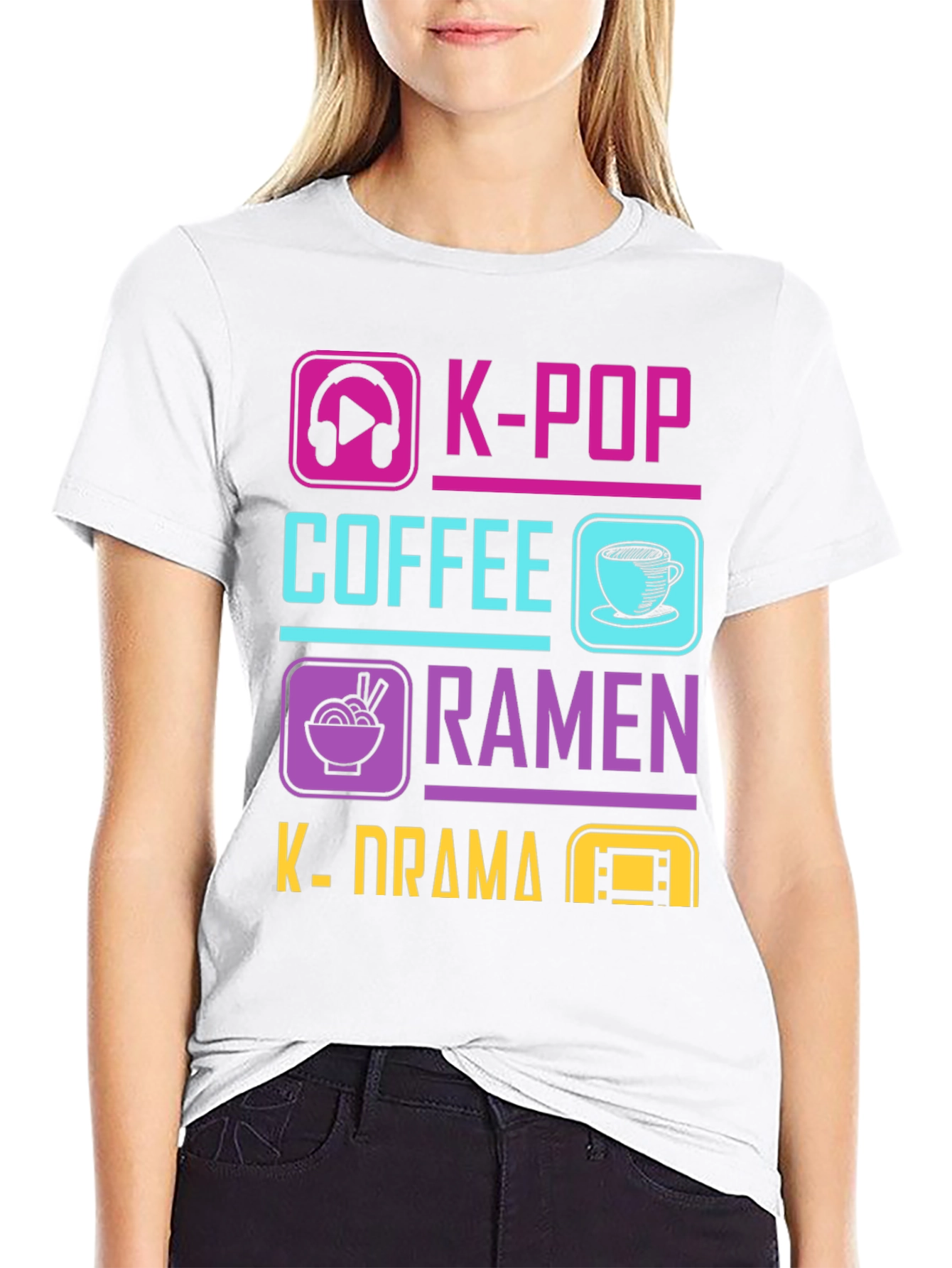 K-Pop Coffee Ramen & K-Drama T-Shirt