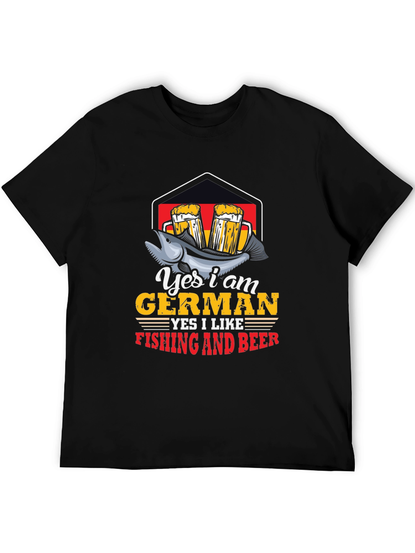 German Fishing and Beer T-Shirt