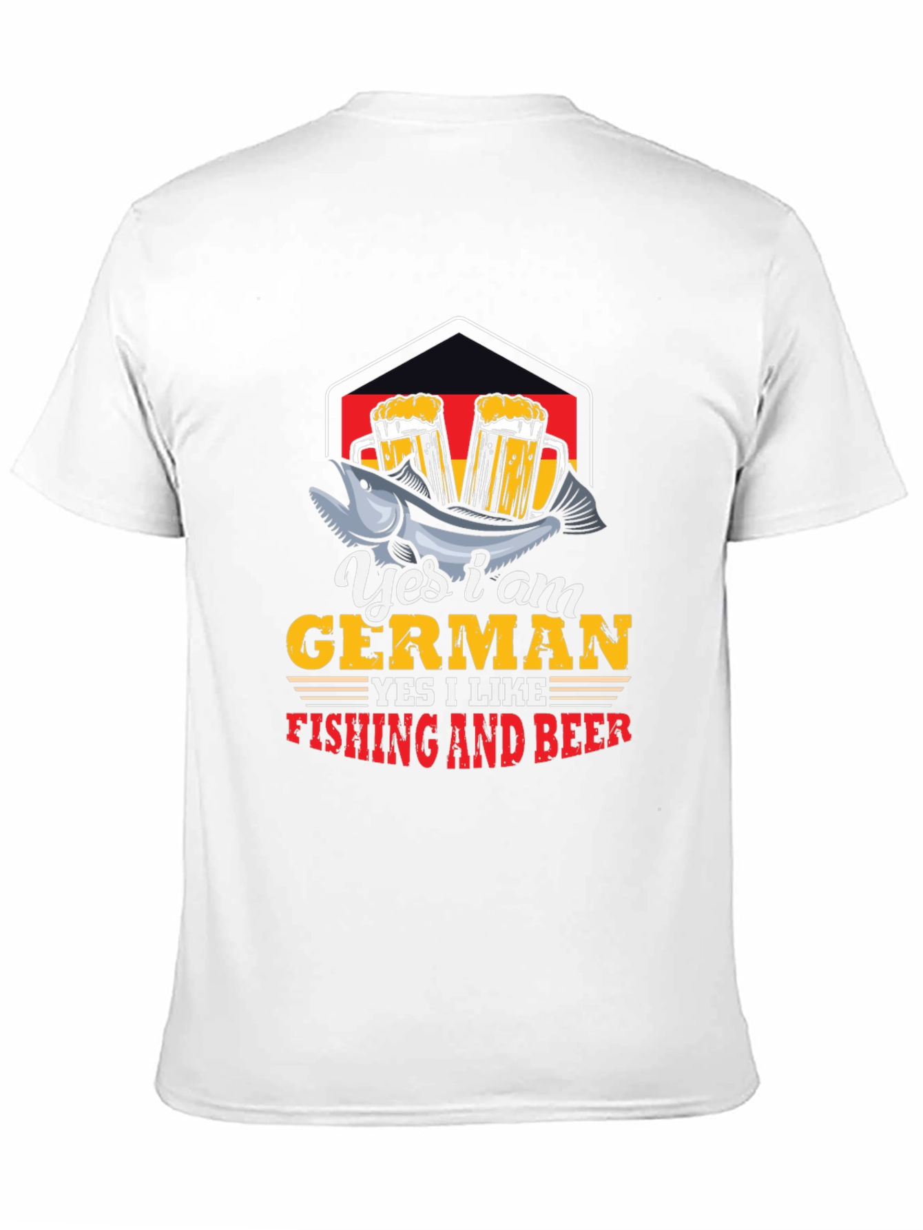 German Fishing and Beer T-Shirt