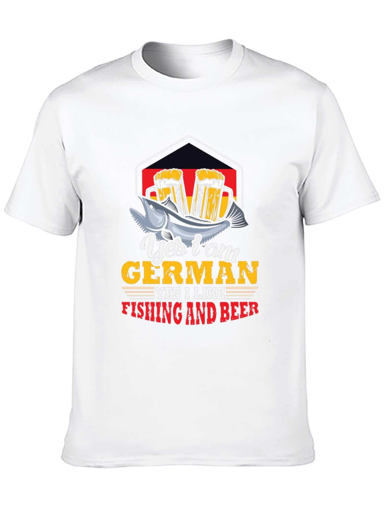 German Fishing and Beer T-Shirt