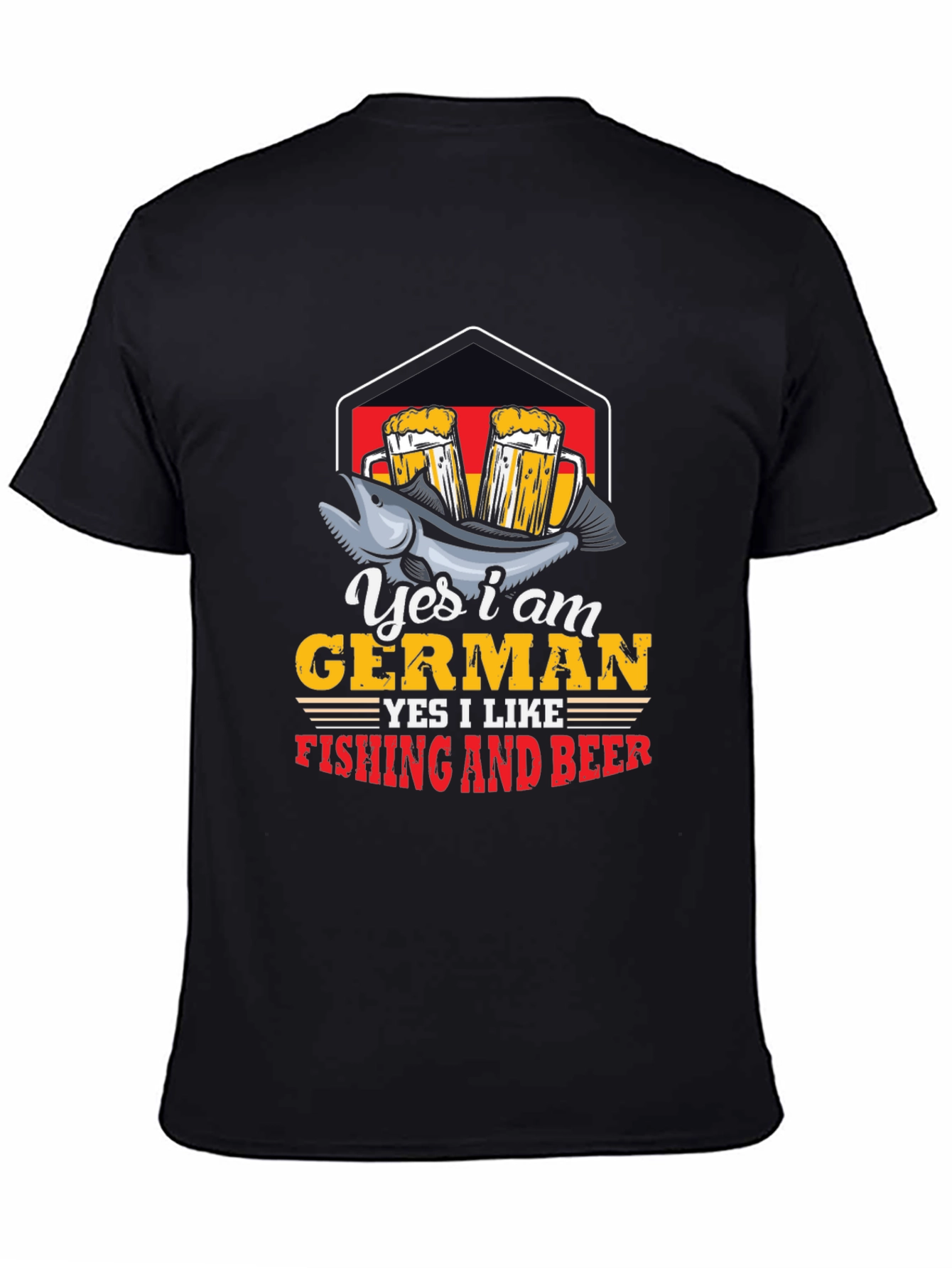 German Fishing and Beer T-Shirt