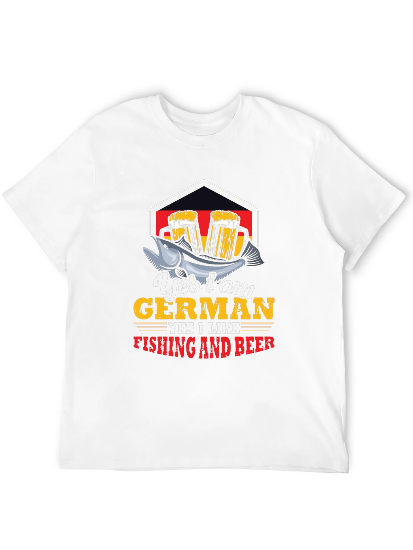 German Fishing and Beer T-Shirt