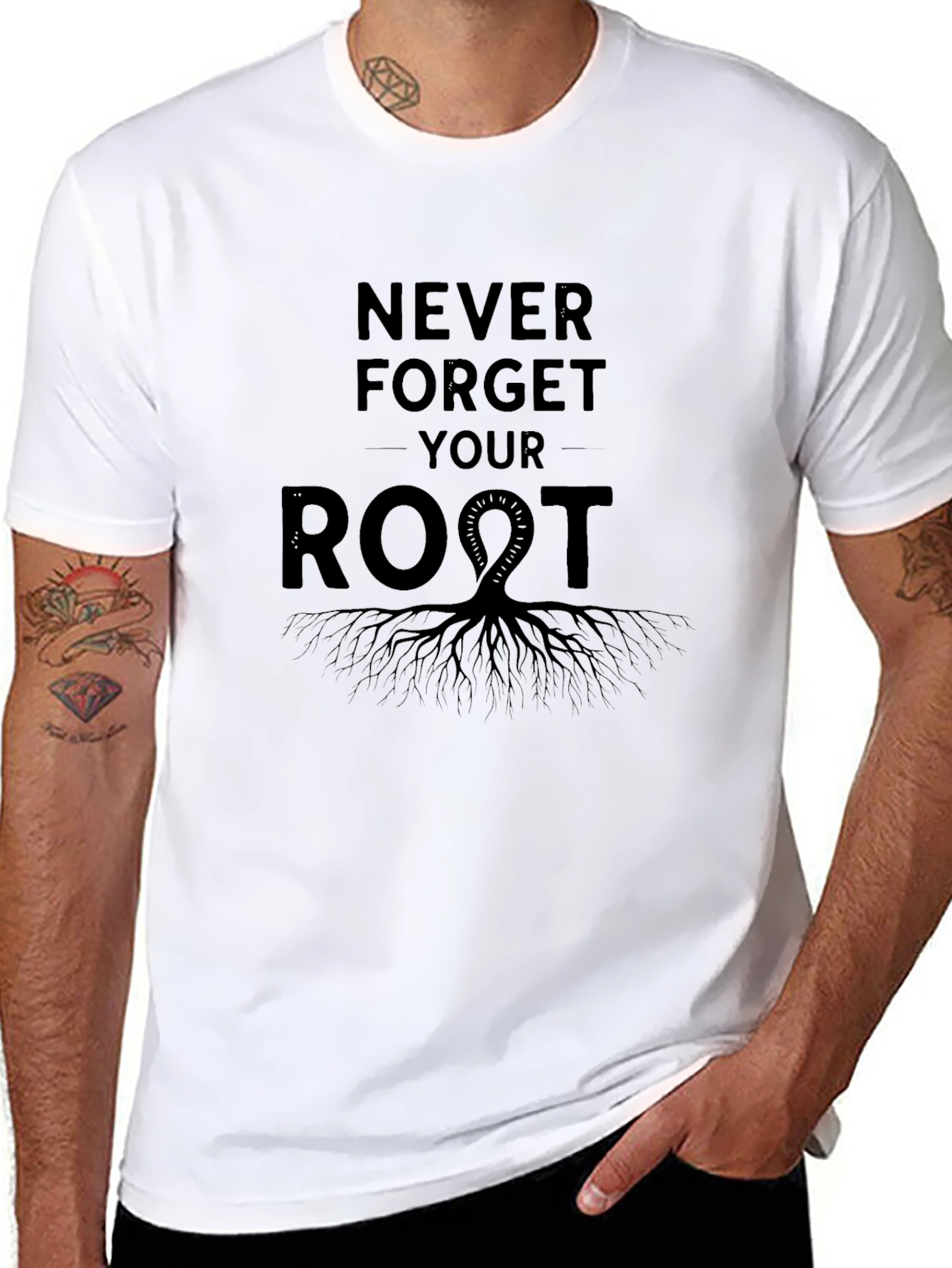 Never Forget Your Roots Graphic Tee