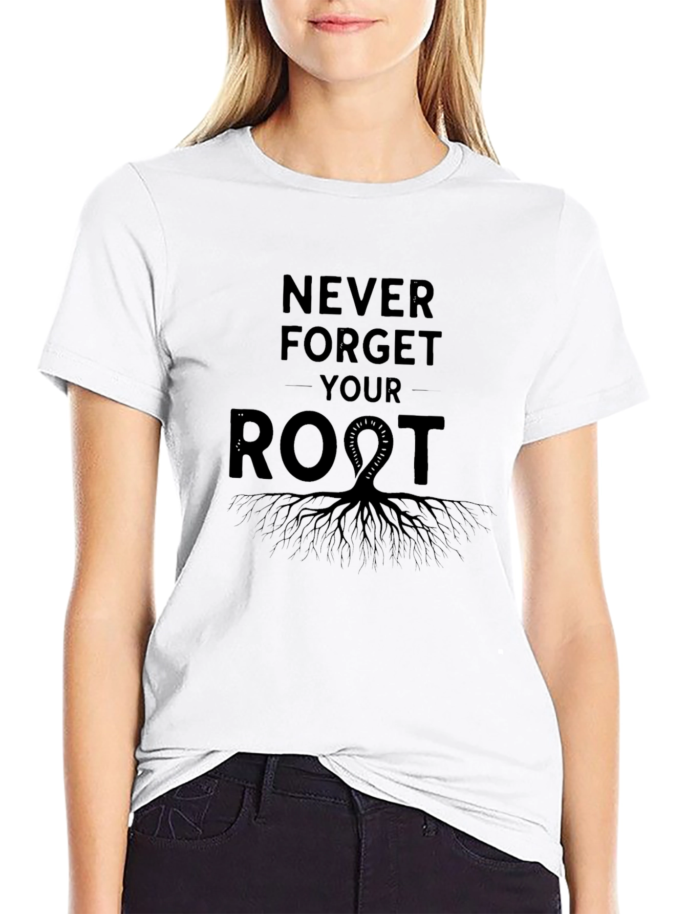 Never Forget Your Roots Graphic Tee