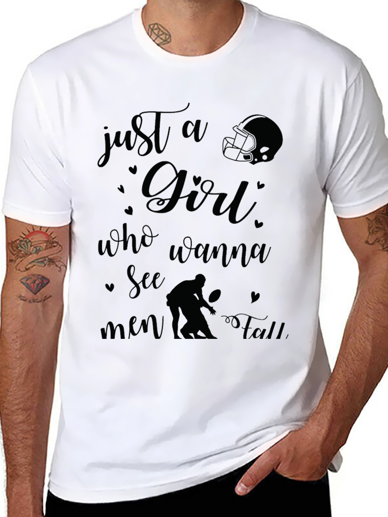 Just a Girl Who Wanna See Men Fall T-Shirt