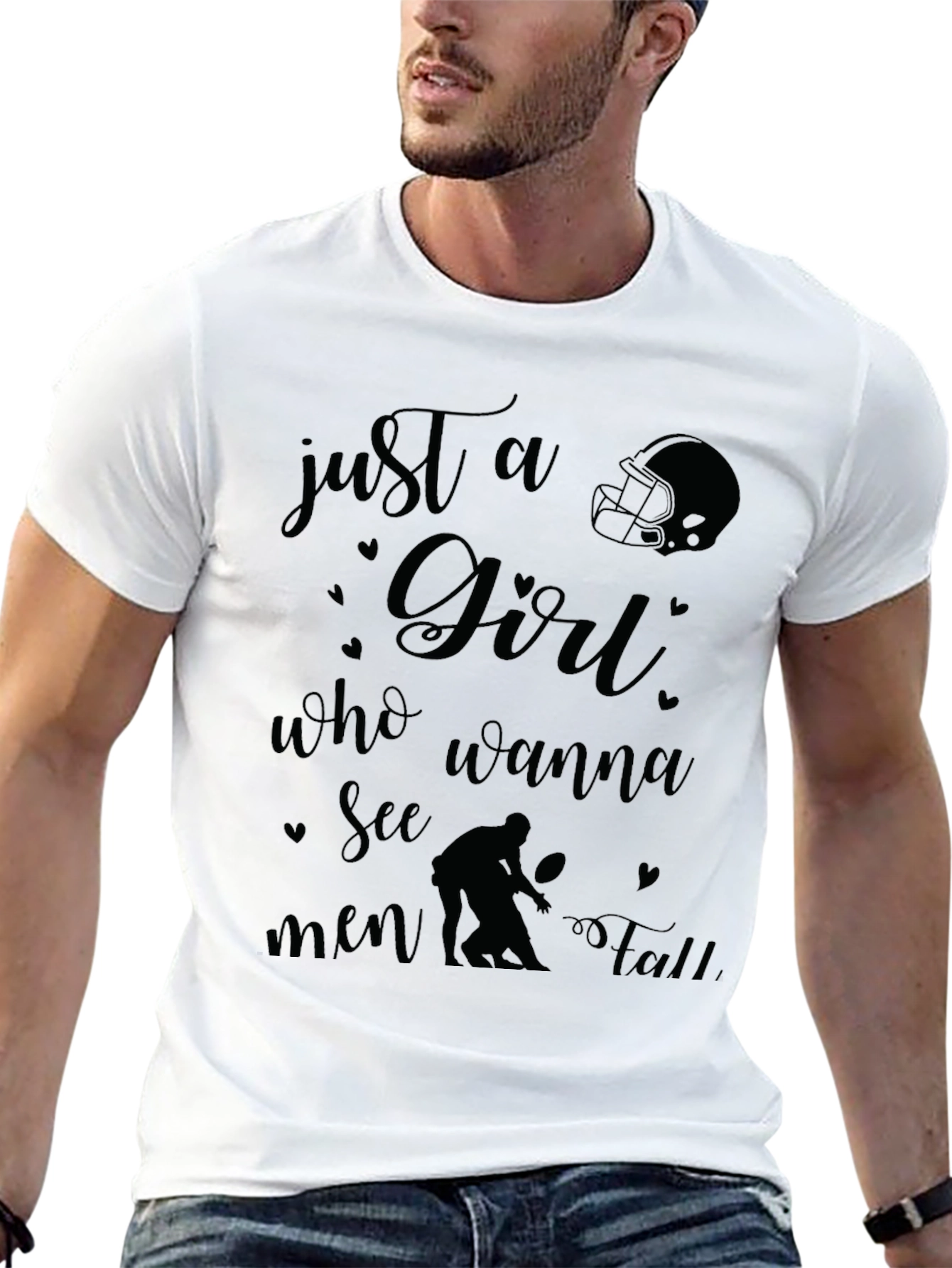 Just a Girl Who Wanna See Men Fall T-Shirt