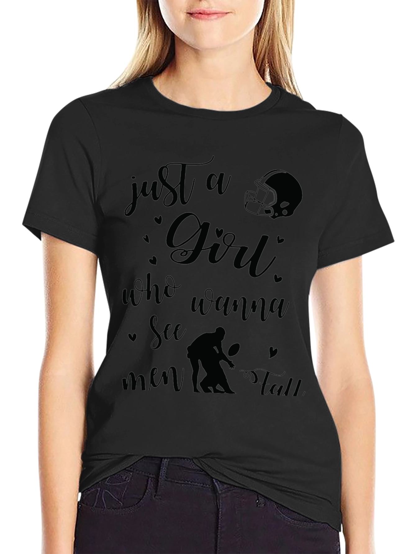 Just a Girl Who Wanna See Men Fall T-Shirt