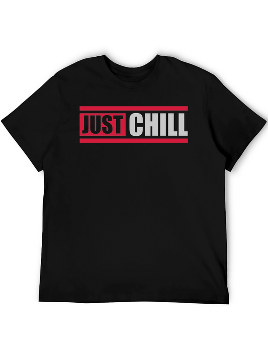 Just Chill Graphic Tee - Relaxed Comfort Stylish Design