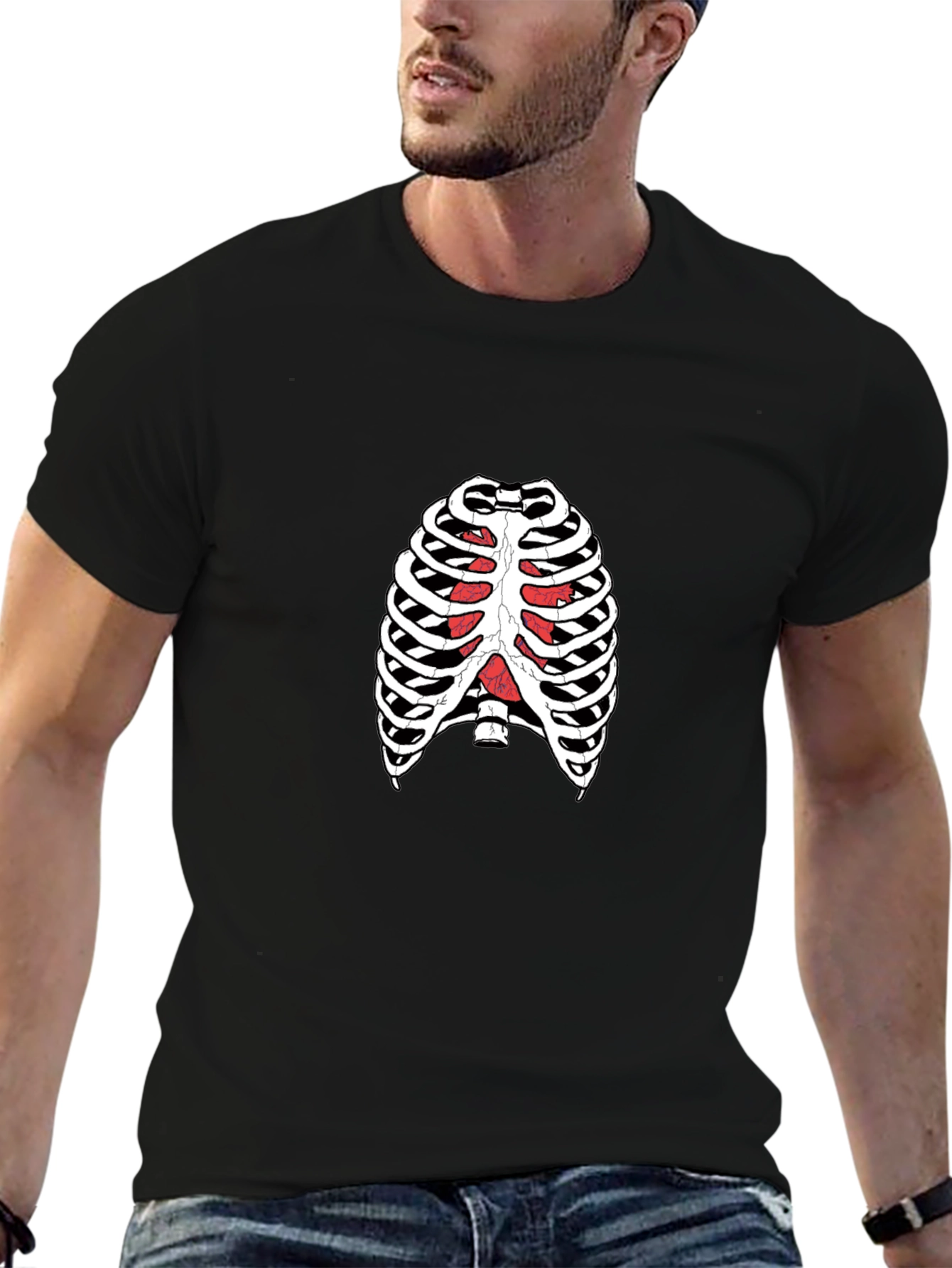 Rib Cage T-Shirt - Human Anatomy Skeleton Tee