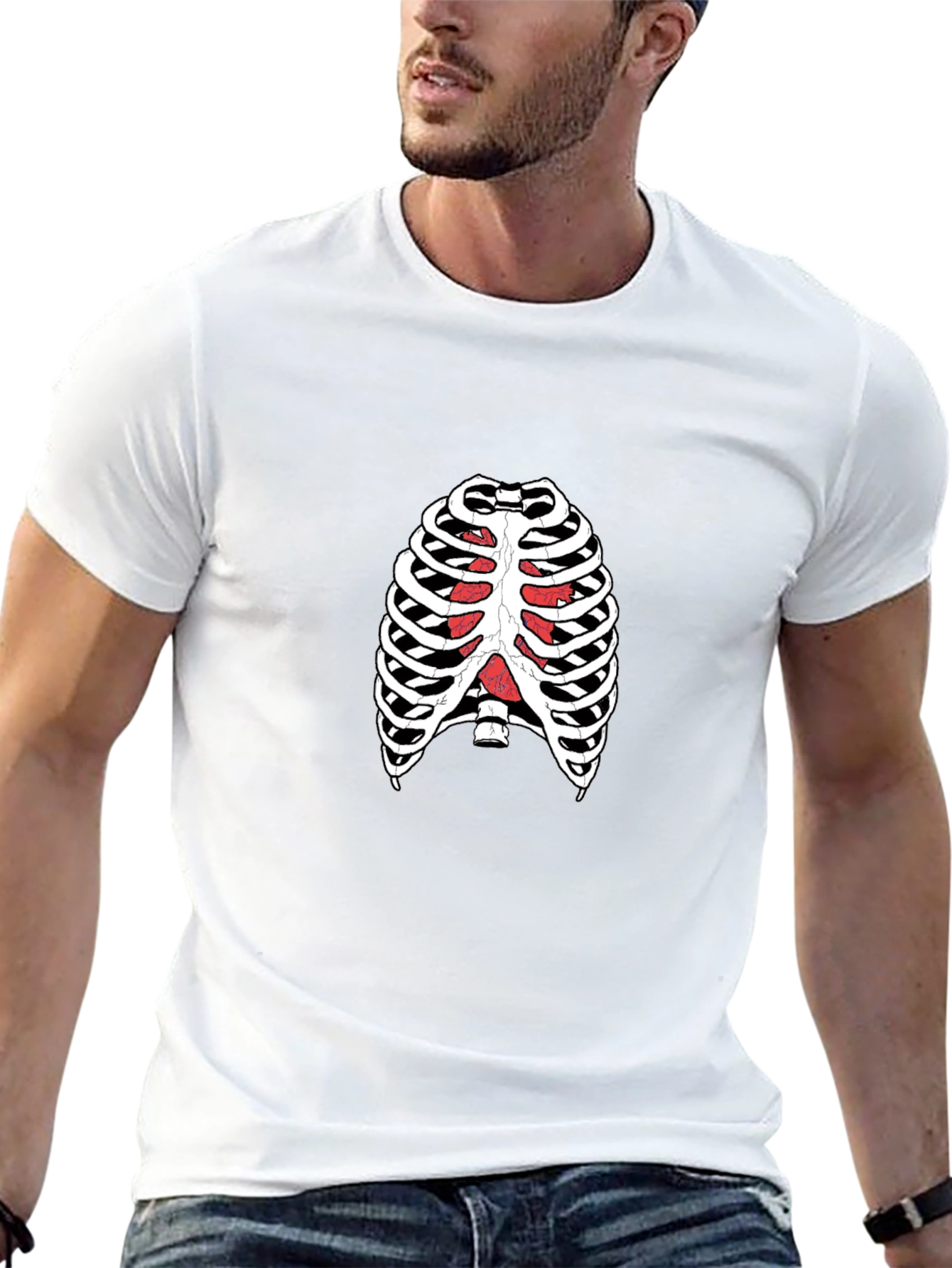 Rib Cage T-Shirt - Human Anatomy Skeleton Tee