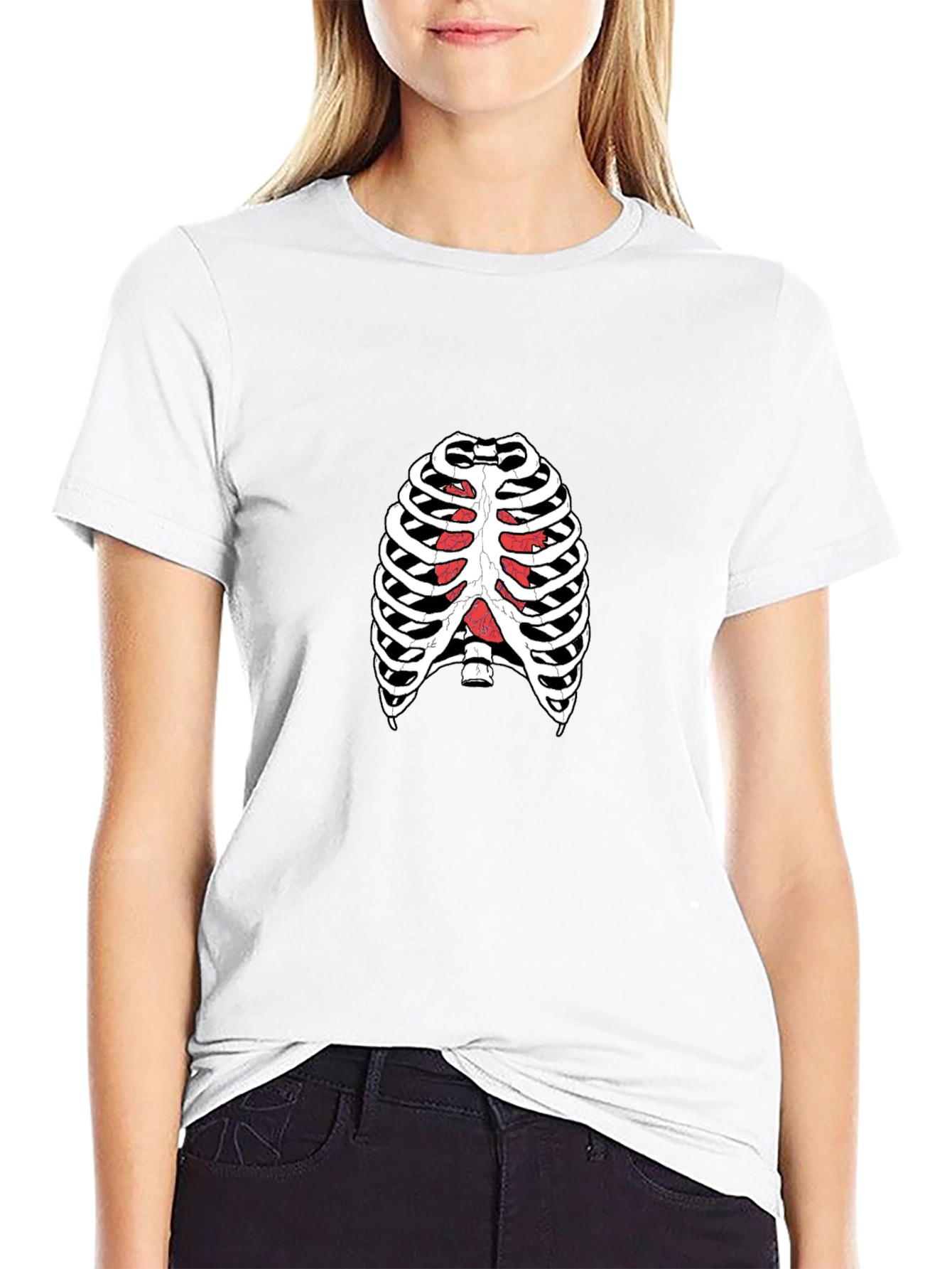Rib Cage T-Shirt - Human Anatomy Skeleton Tee