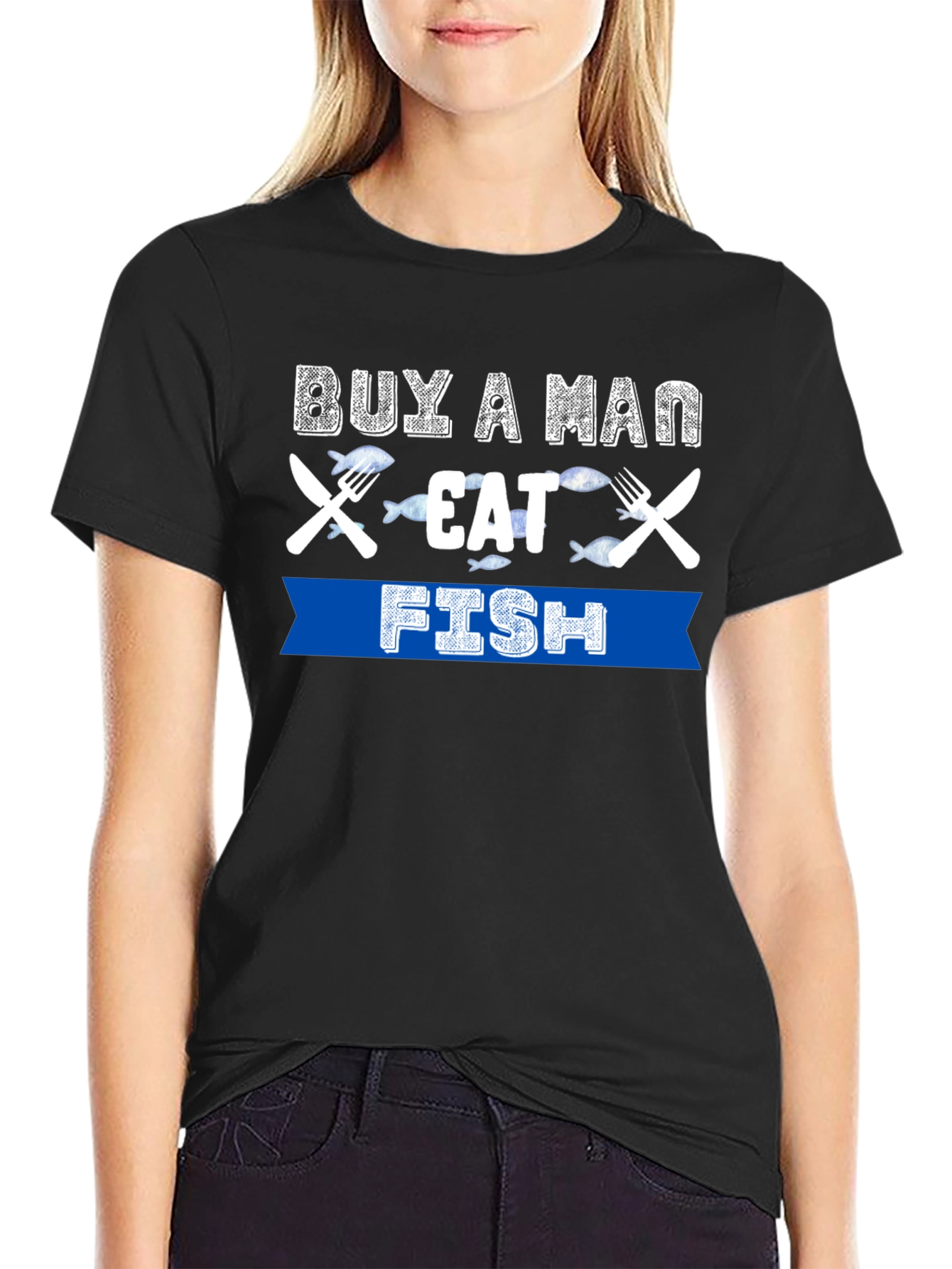 Buy A Man Eat Fish T-Shirt