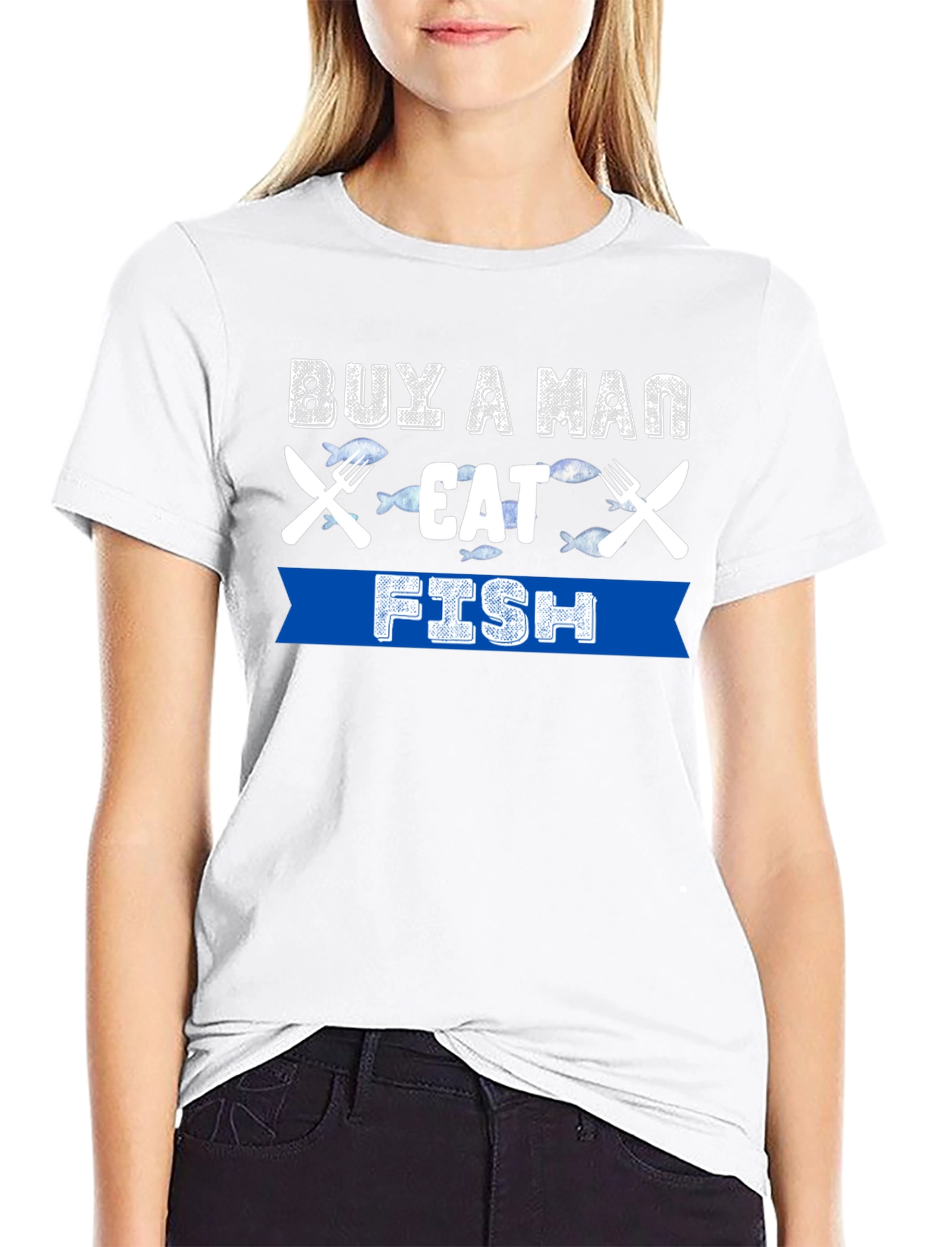 Buy A Man Eat Fish T-Shirt