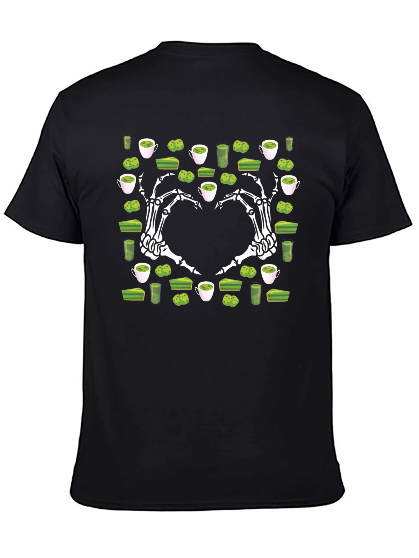 Matcha Lover T-Shirt Skeleton Hand Heart