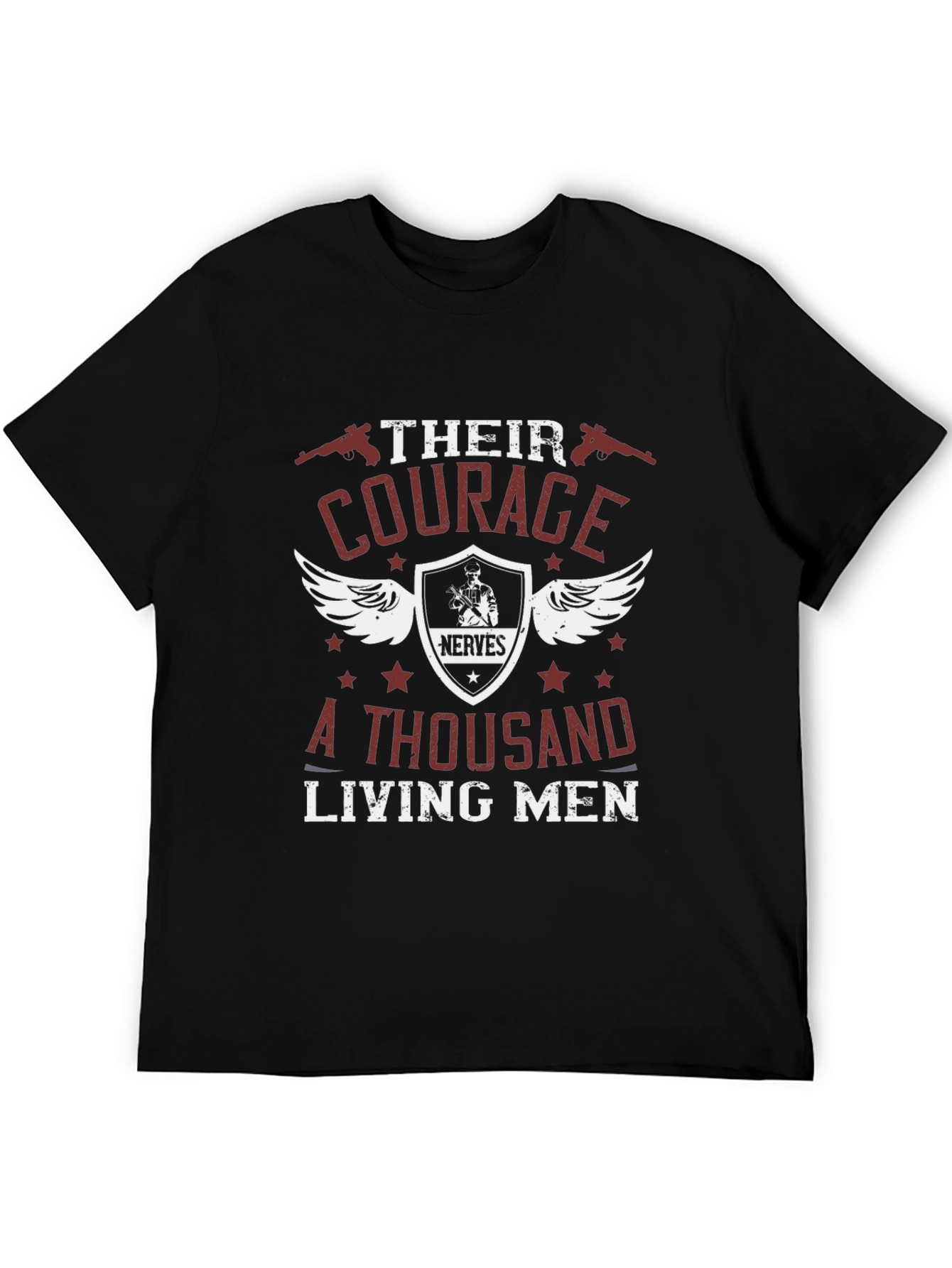 Courage Graphic T-Shirt - Military Style