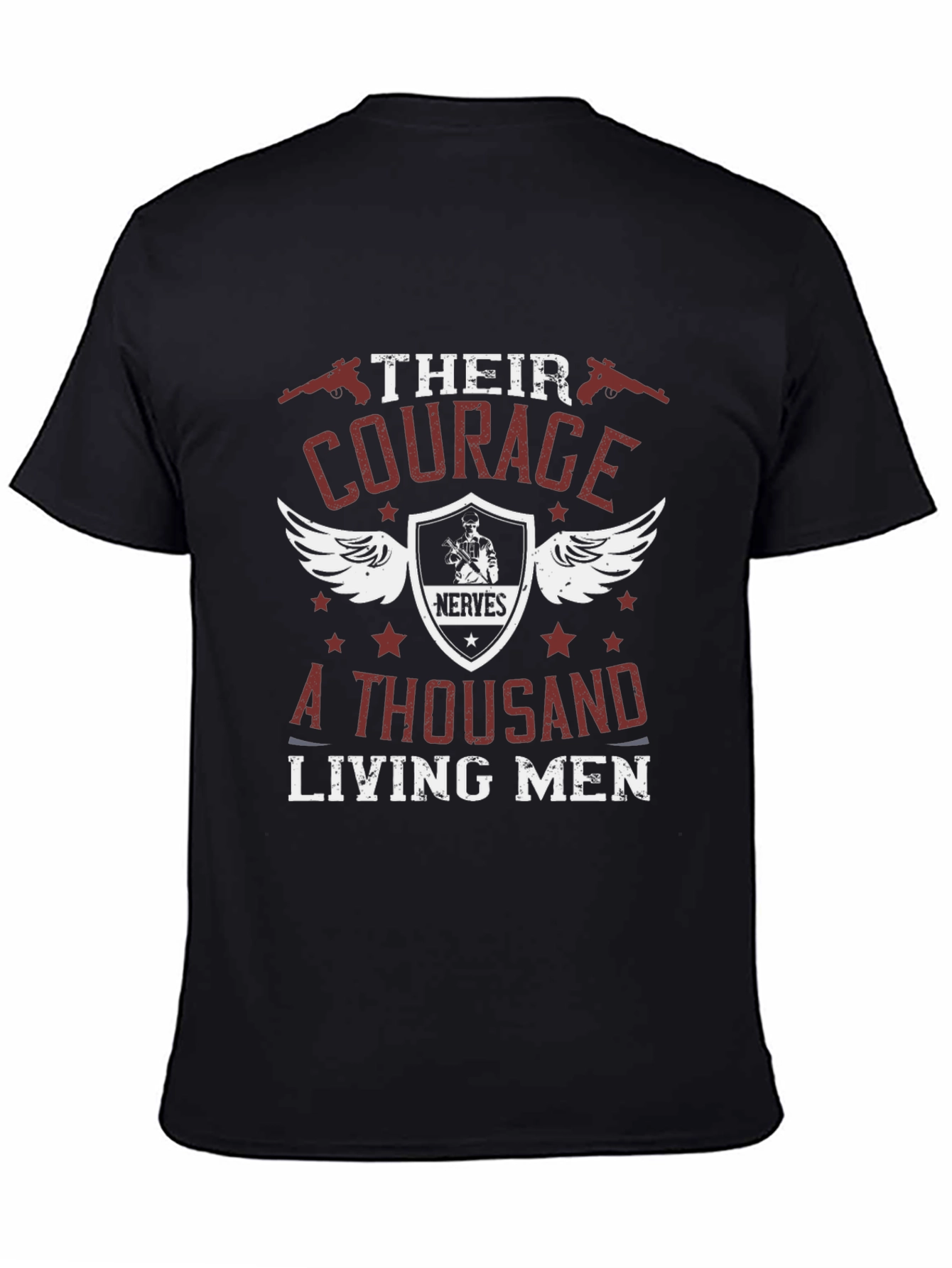 Courage Graphic T-Shirt - Military Style