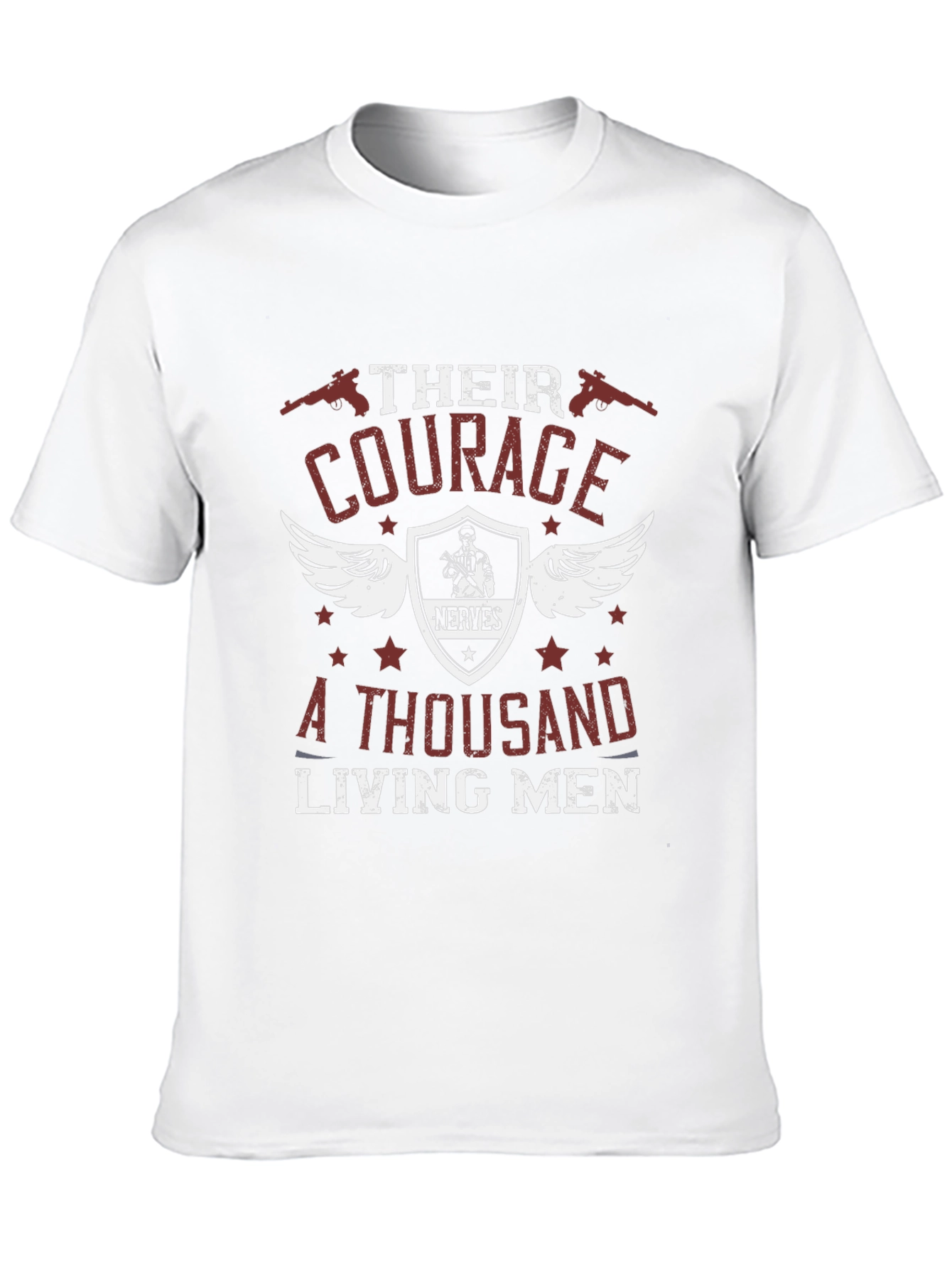 Courage Graphic T-Shirt - Military Style