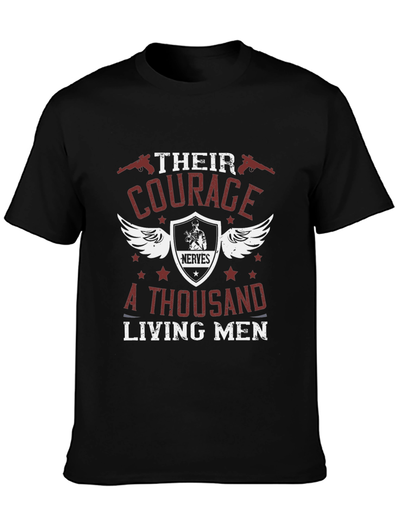 Courage Graphic T-Shirt - Military Style
