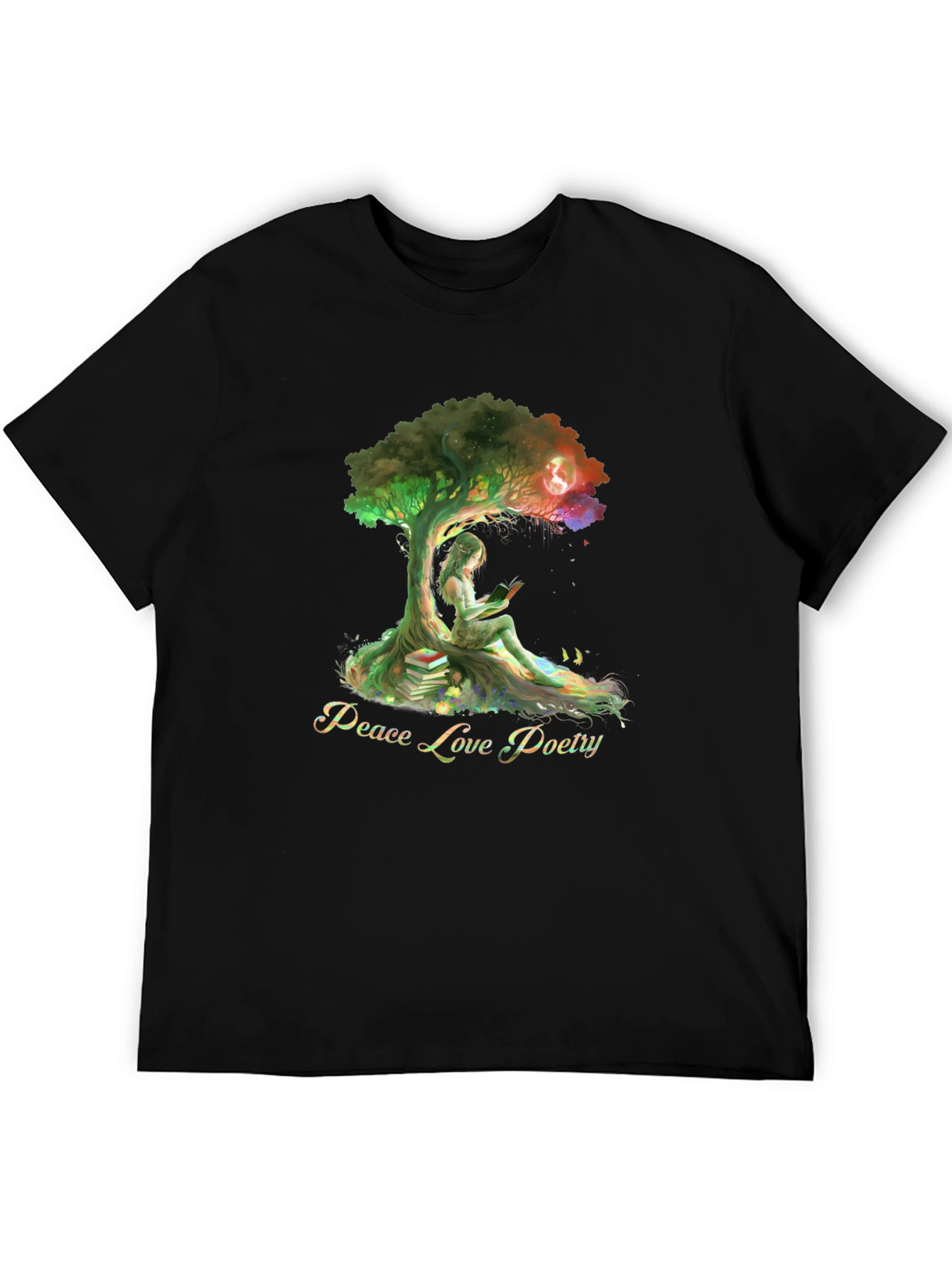 Peace Love Poetry Graphic Tee