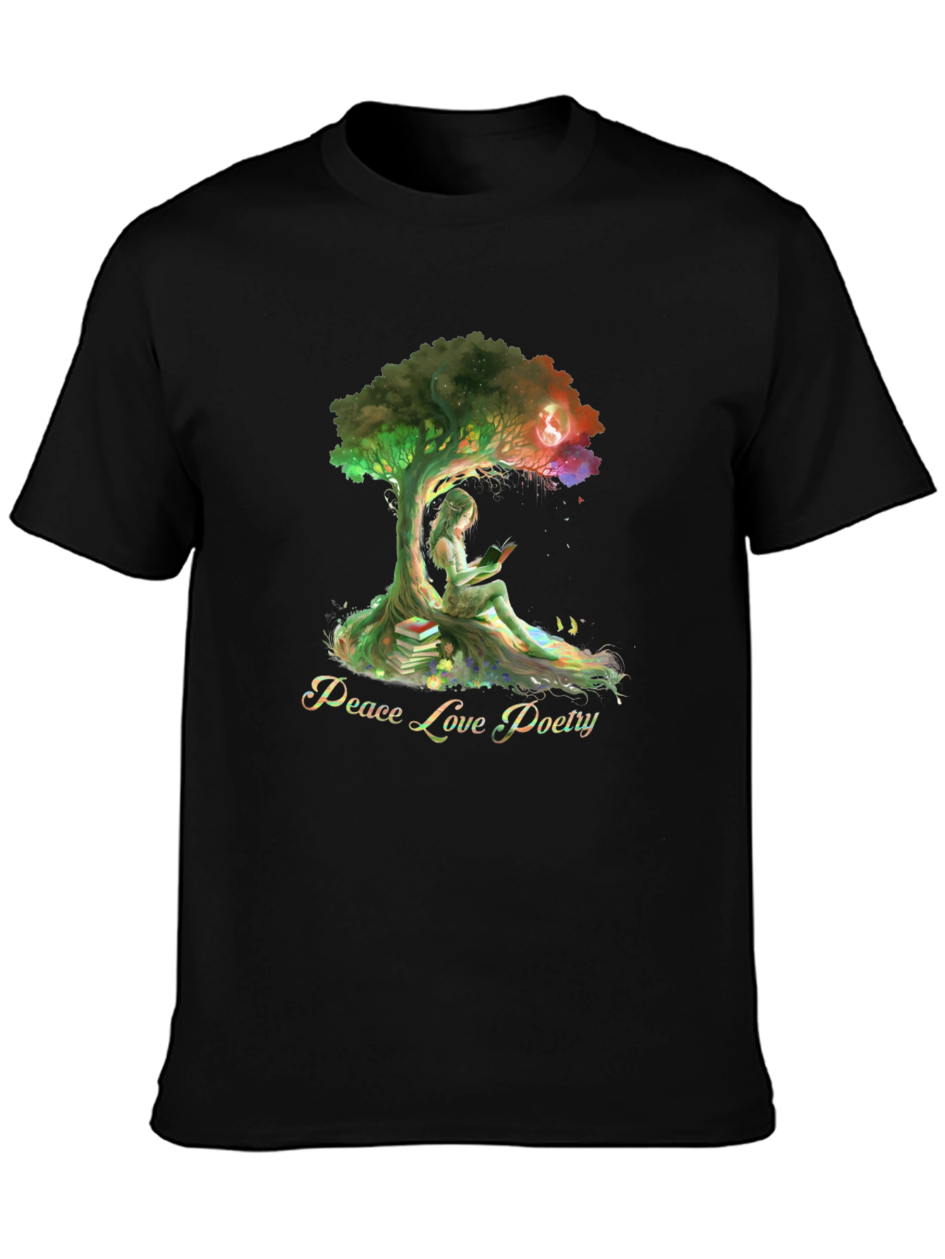 Peace Love Poetry Graphic Tee