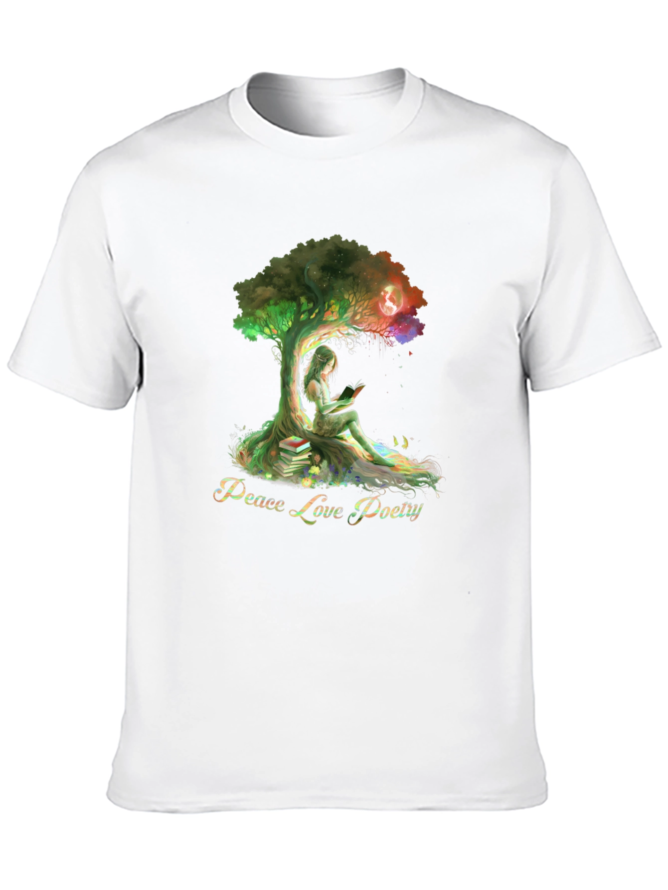 Peace Love Poetry Graphic Tee