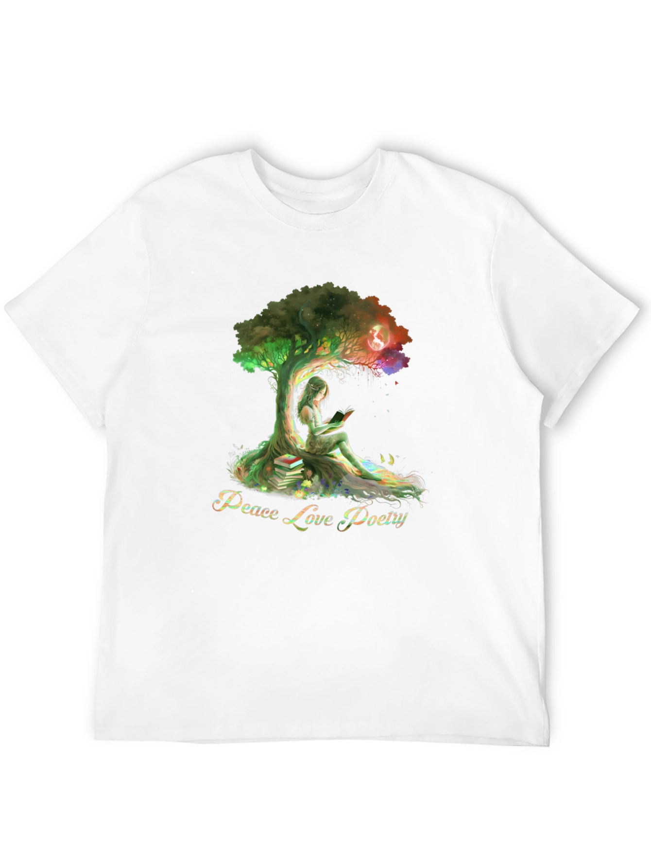 Peace Love Poetry Graphic Tee