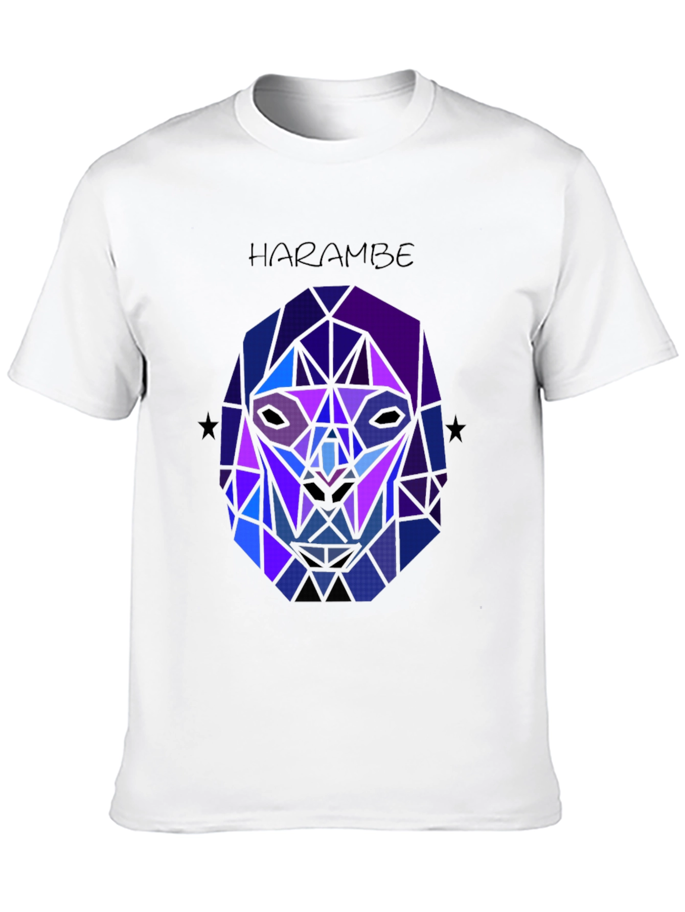 Harambe Graphic Tee - Geometric Gorilla Design