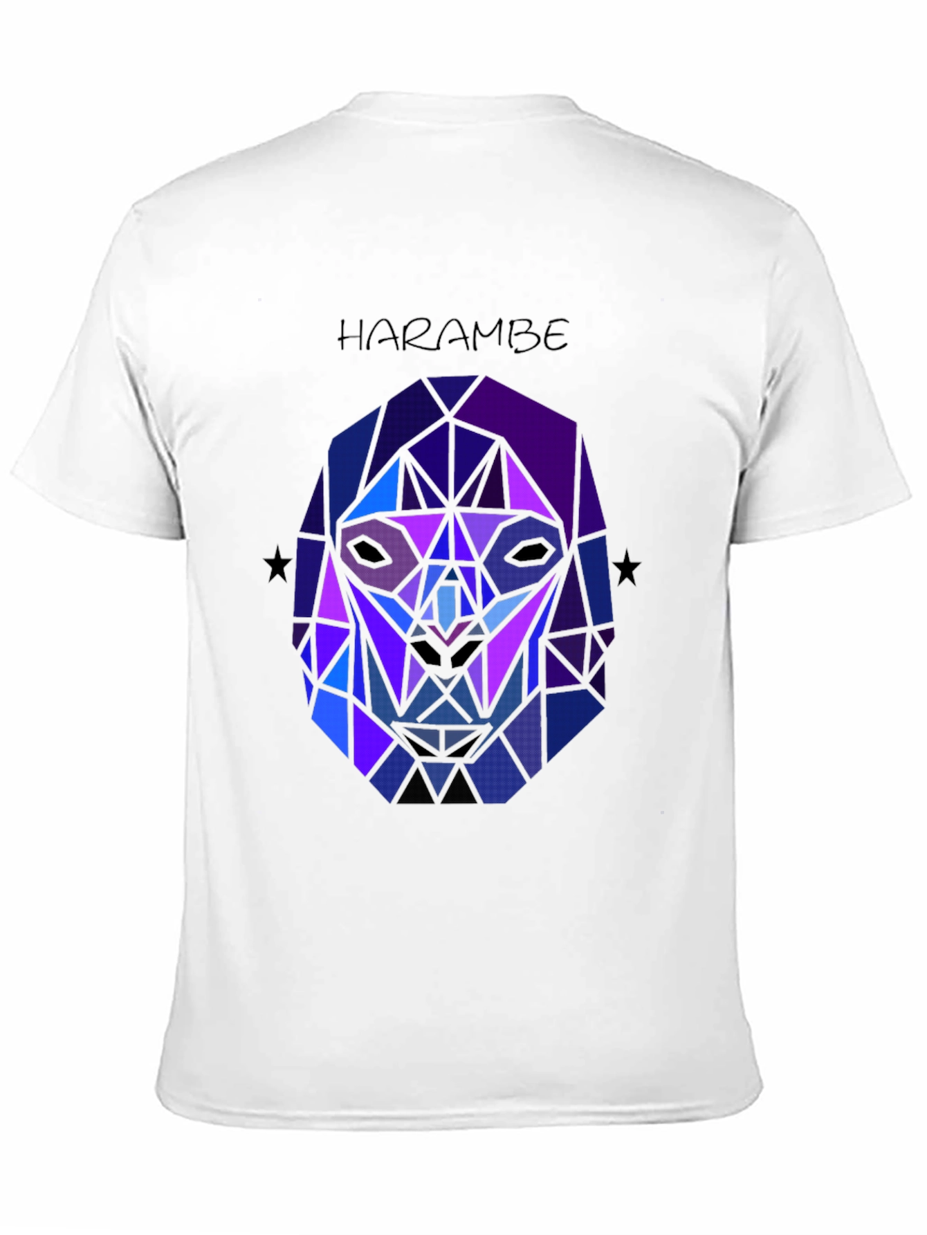 Harambe Graphic Tee - Geometric Gorilla Design