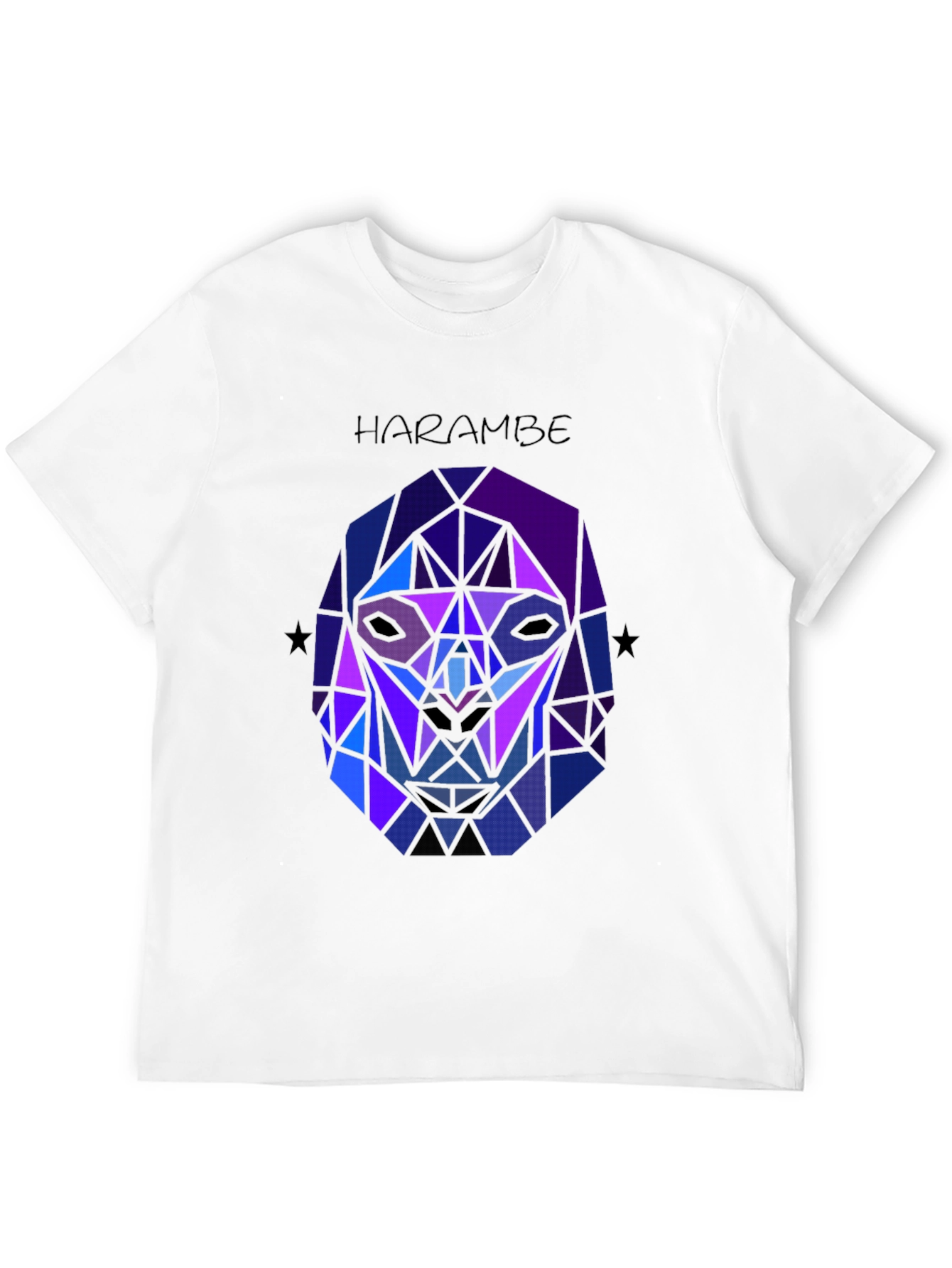Harambe Graphic Tee - Geometric Gorilla Design