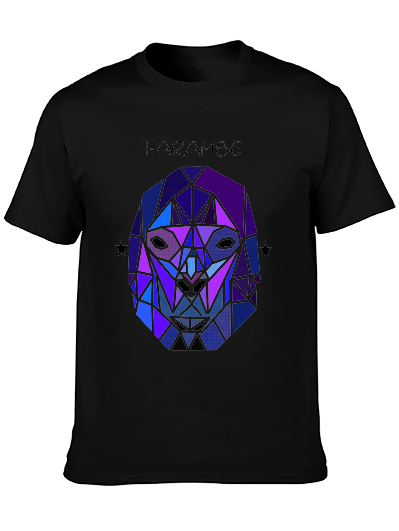 Harambe Graphic Tee - Geometric Gorilla Design