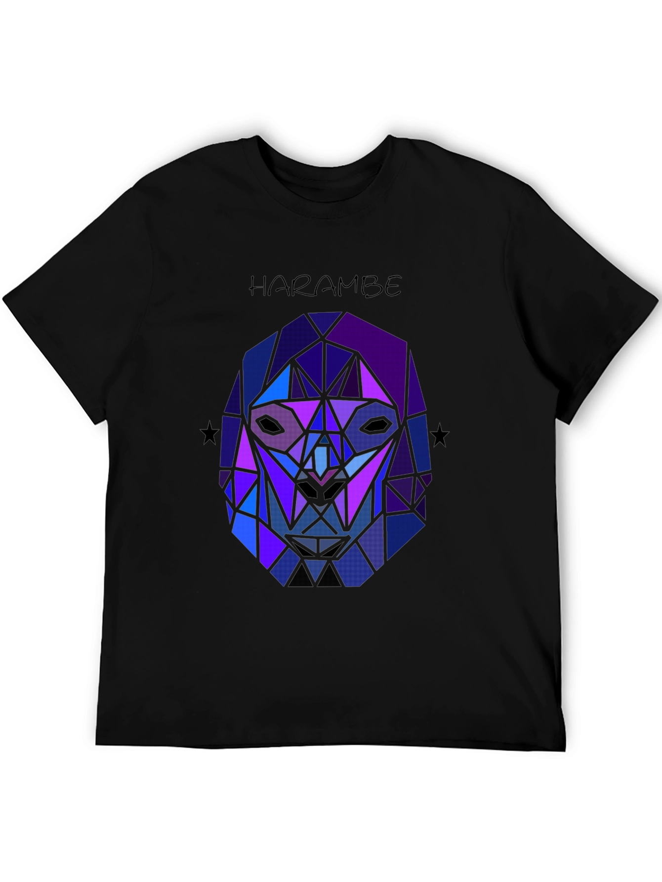 Harambe Graphic Tee - Geometric Gorilla Design
