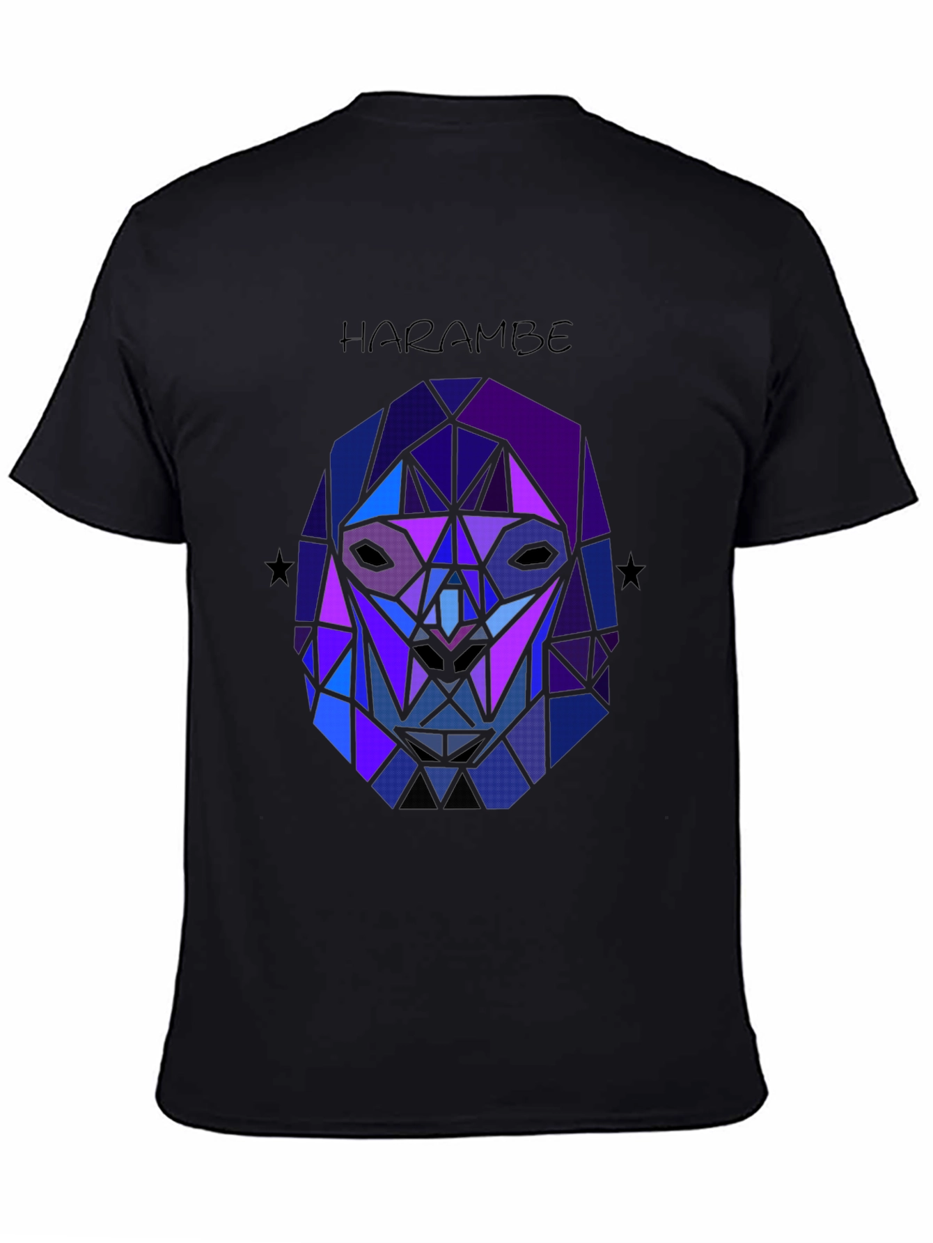 Harambe Graphic Tee - Geometric Gorilla Design