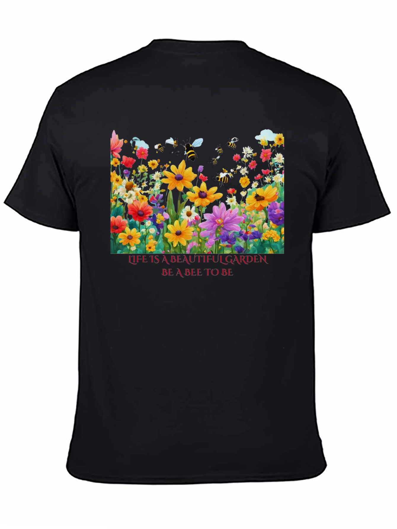 Floral Garden Bee Graphic Tee