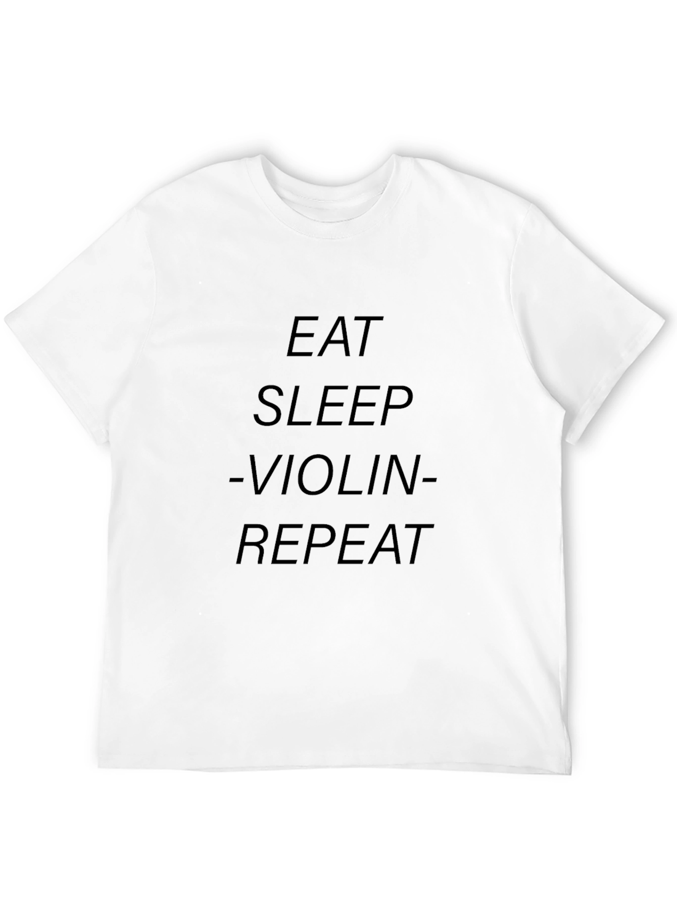 Eat Sleep Violin Repeat Black T-Shirt