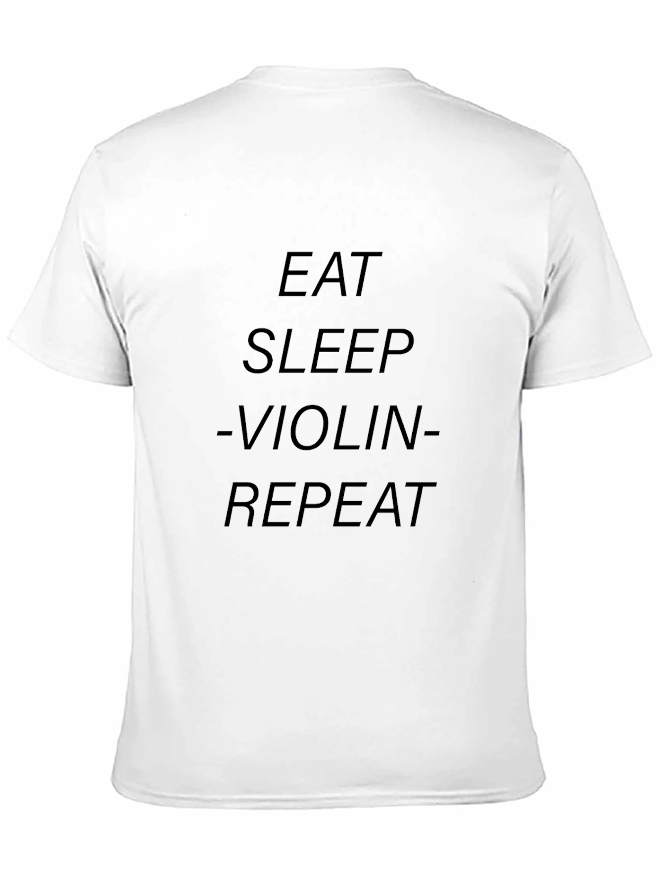 Eat Sleep Violin Repeat Black T-Shirt