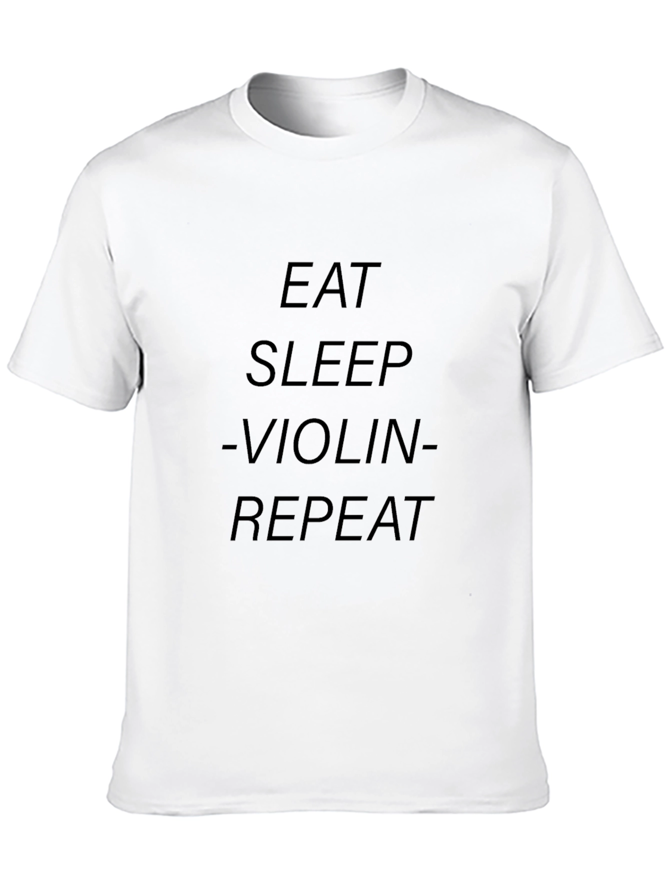 Eat Sleep Violin Repeat Black T-Shirt