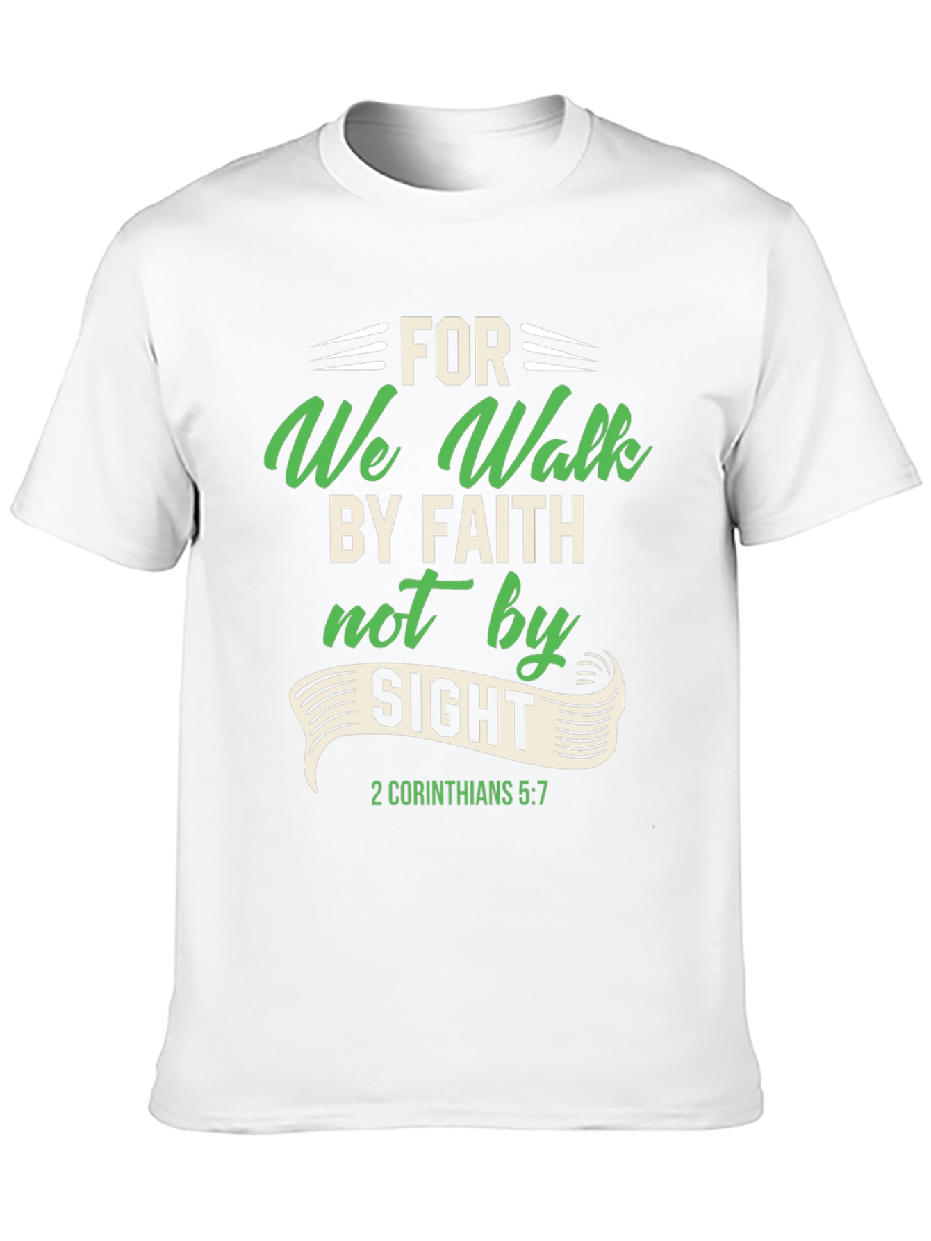Faith Over Sight Graphic Tee - Christian Apparel