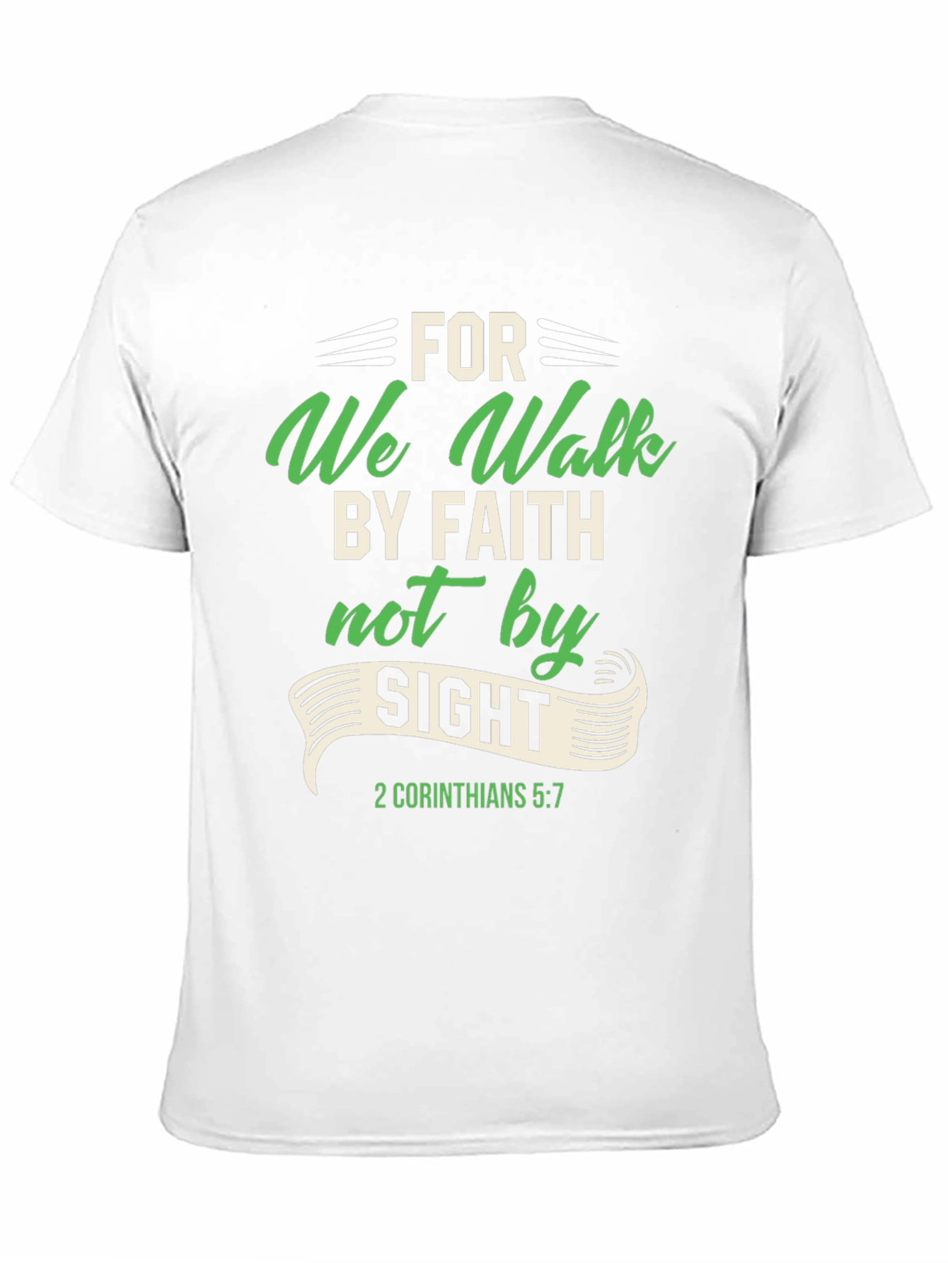 Faith Over Sight Graphic Tee - Christian Apparel