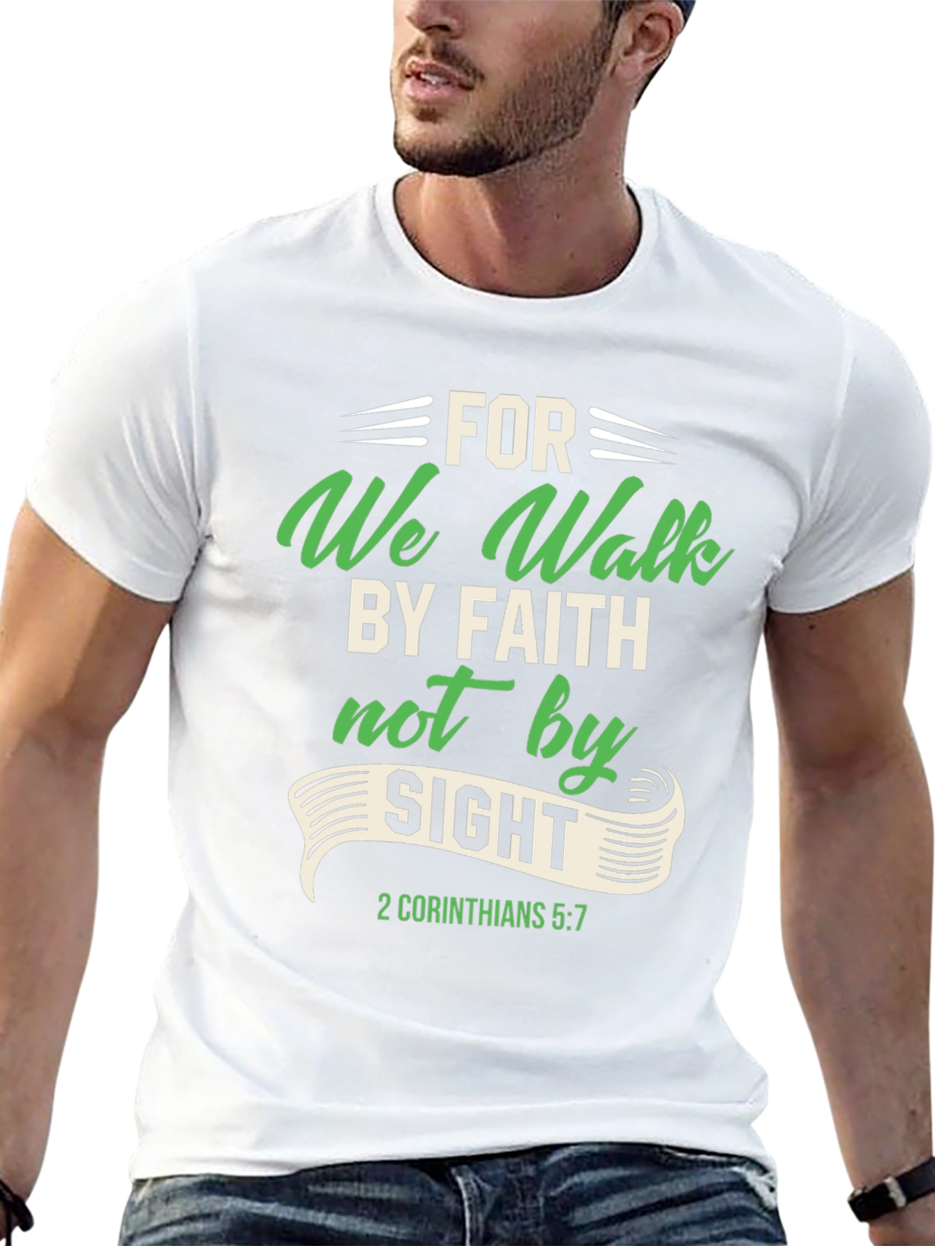 Faith Over Sight Graphic Tee - Christian Apparel